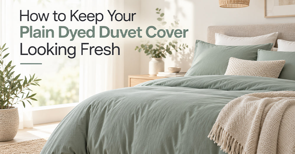 How to Keep Your Plain Dyed Duvet Cover Looking Fresh