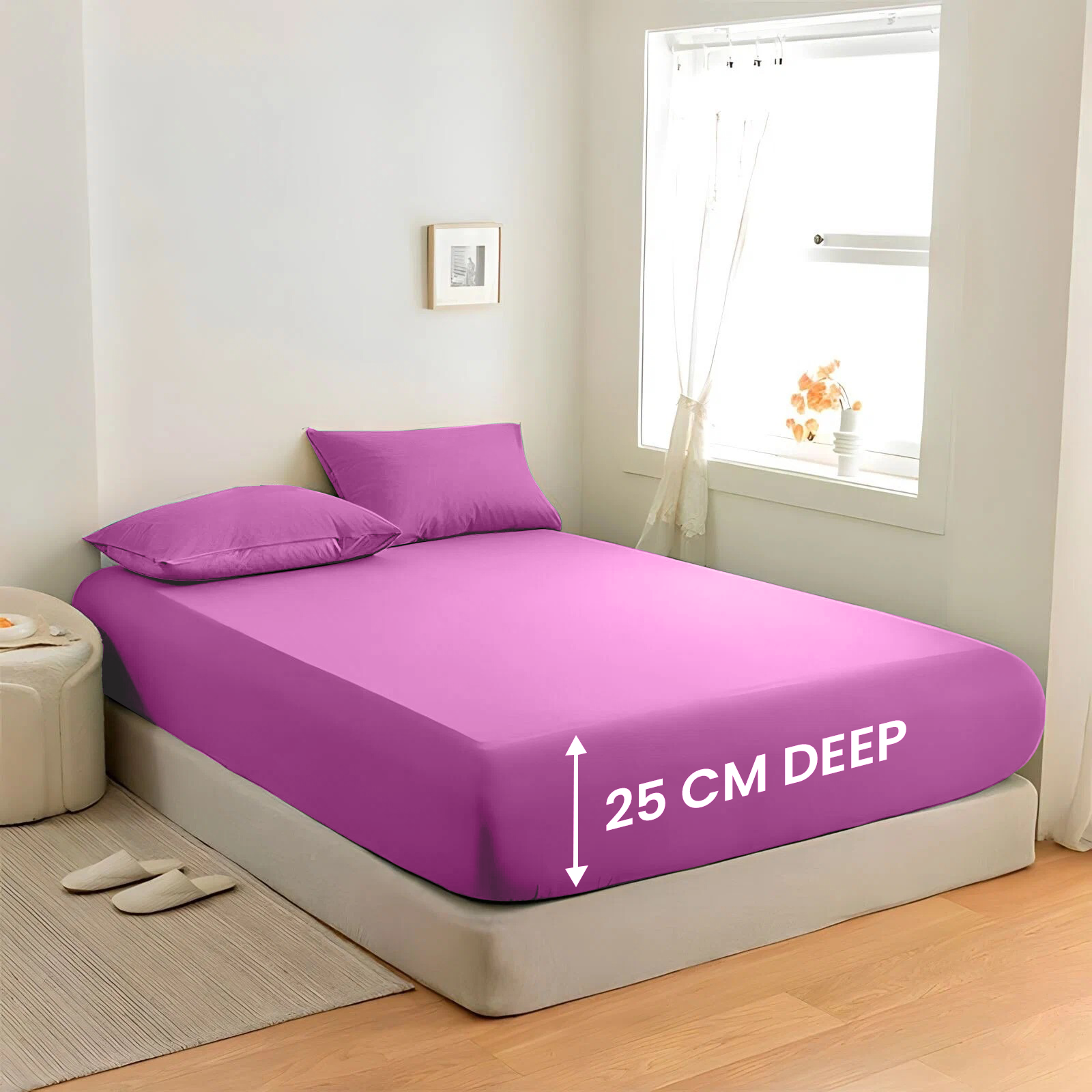 Extra Deep Fitted Sheets 25CM, 30CM & 40CM