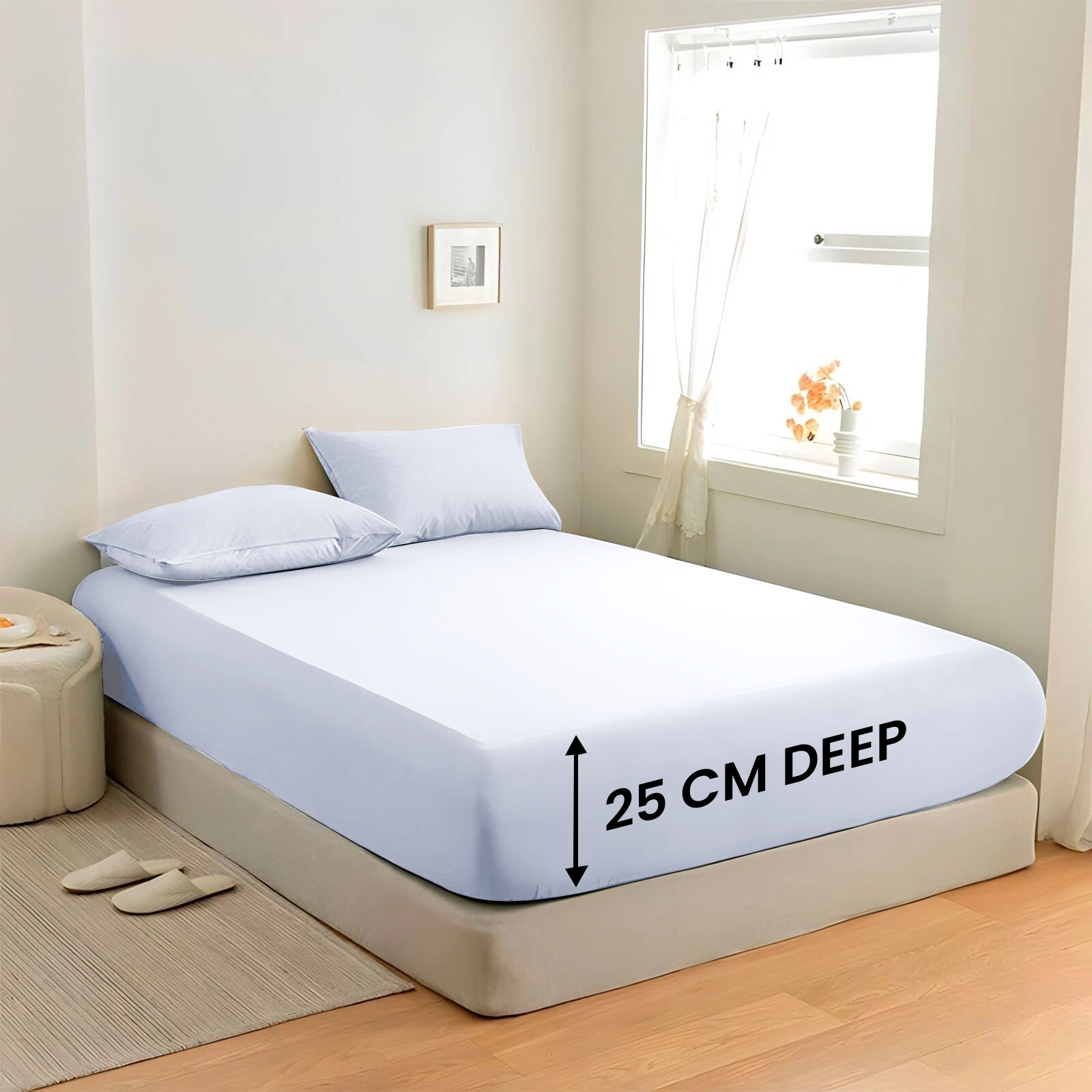 Extra Deep Fitted Sheets 25CM, 30CM & 40CM