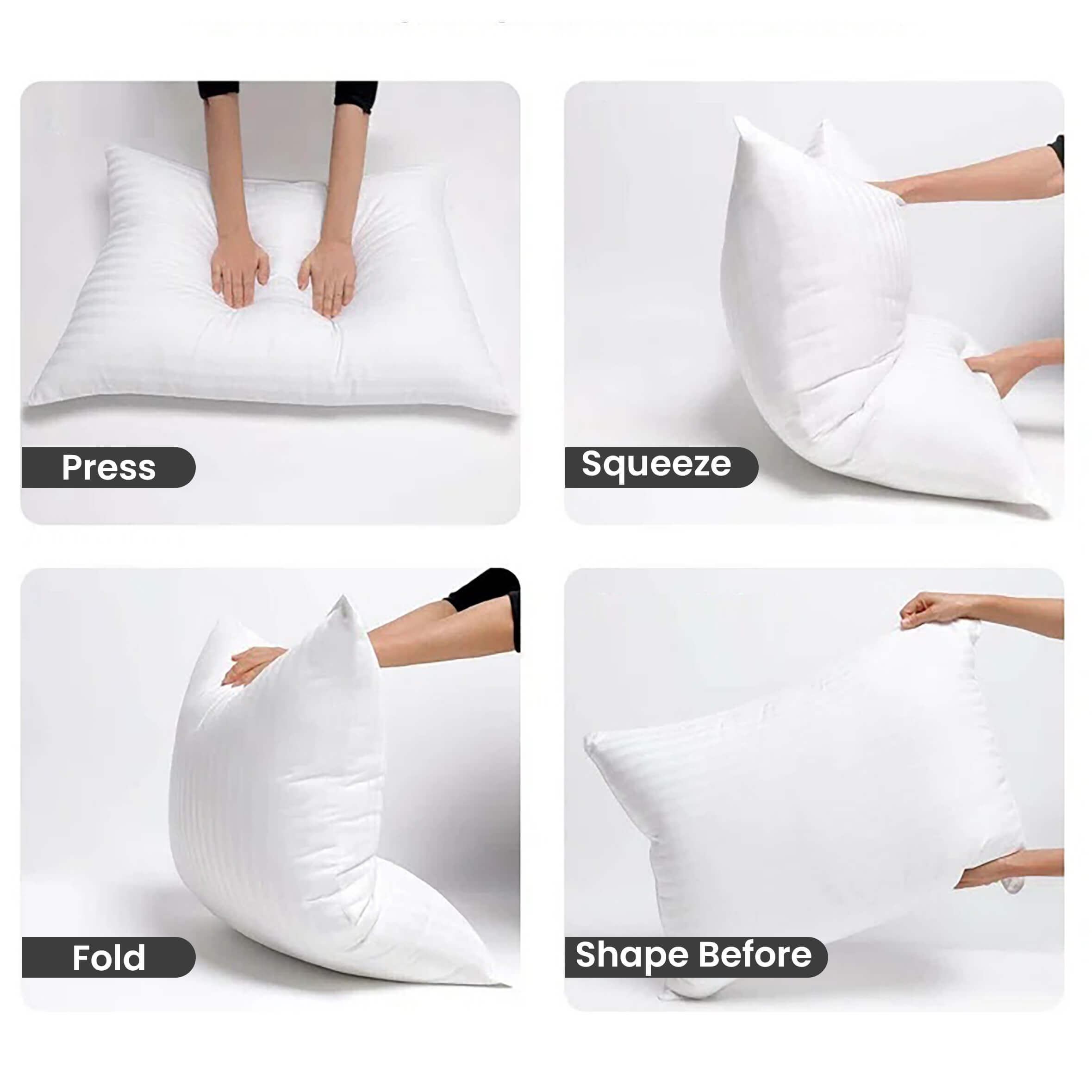 Striped Pattern Pillows Pair