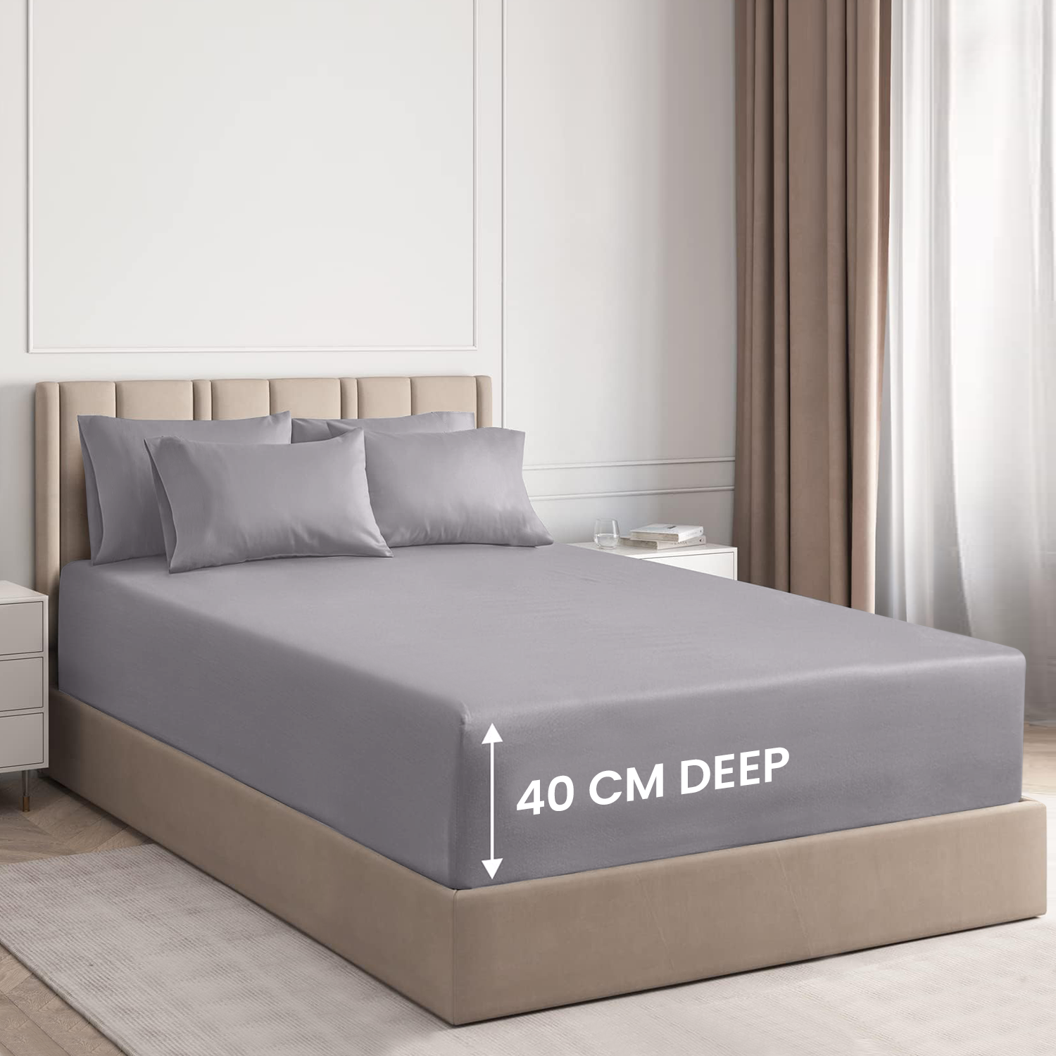 Extra Deep Fitted Sheets 25CM, 30CM & 40CM