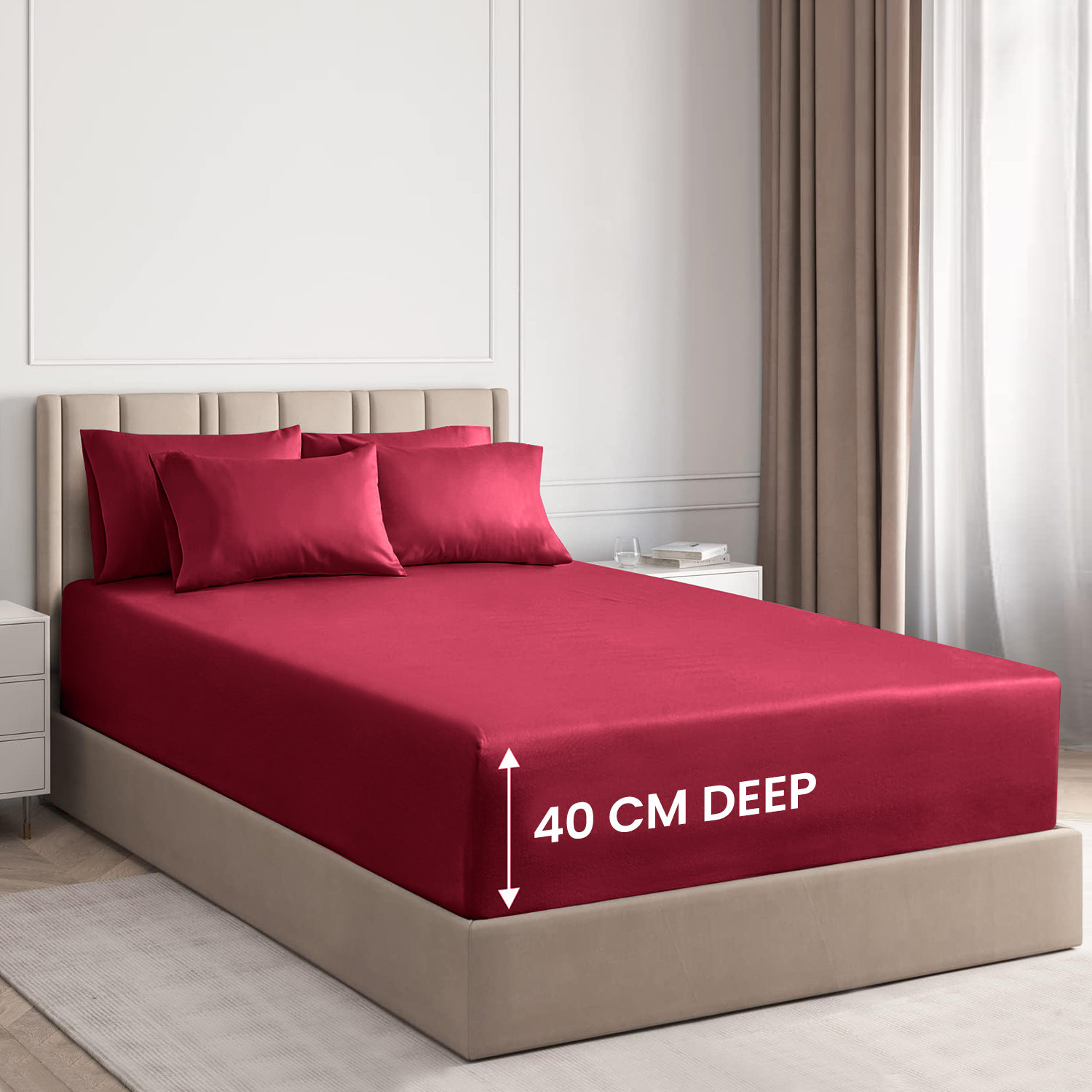 Extra Deep Fitted Sheets 25CM, 30CM & 40CM