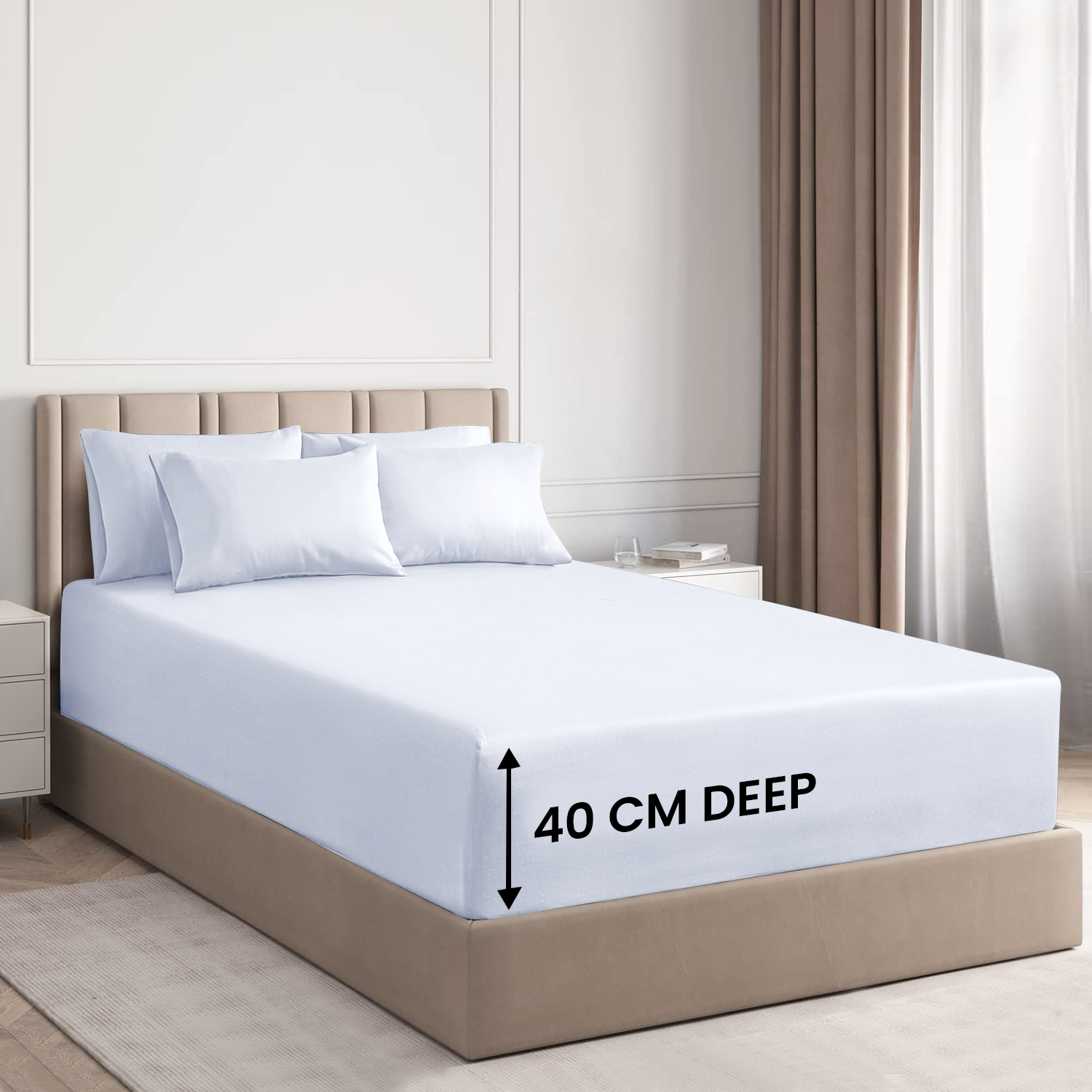 Extra Deep Fitted Sheets 25CM, 30CM & 40CM