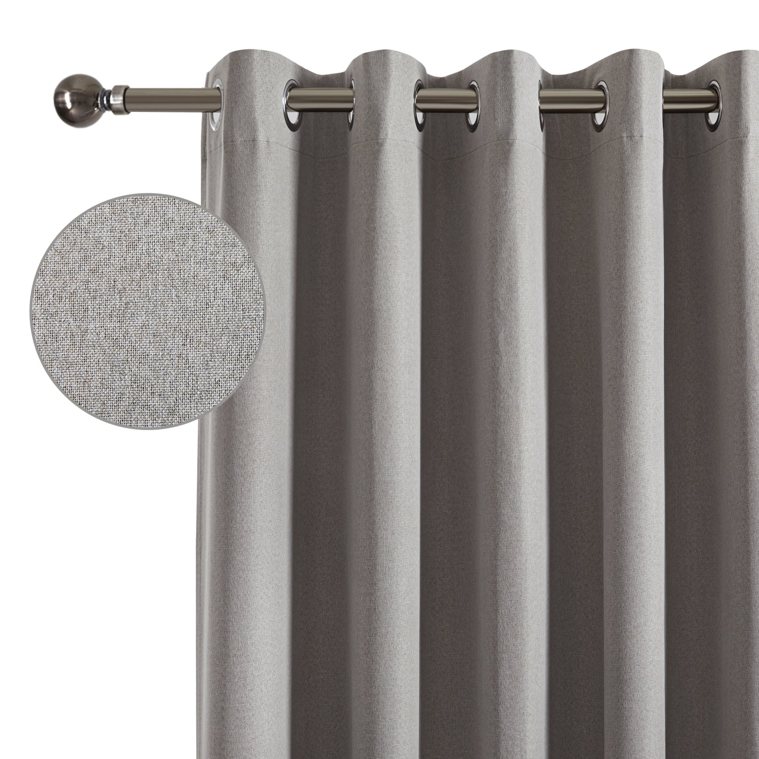 135 GSM Eyelet Ready Made Blackout Curtains For Living Room