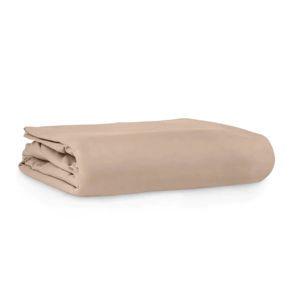 Beige Egyptian Cotton Flat Bed Sheet
