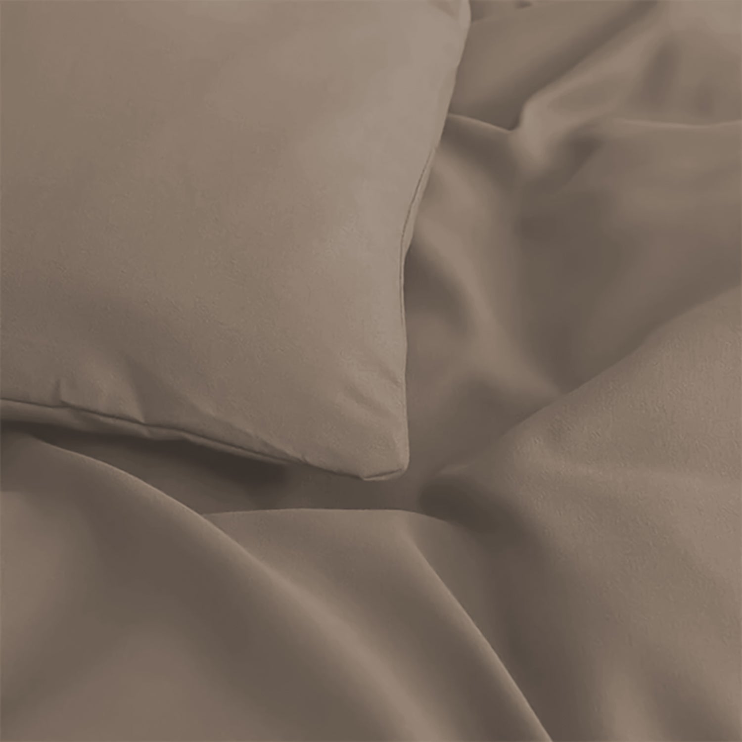 Plain Duvet Cover with Pillowcase Set