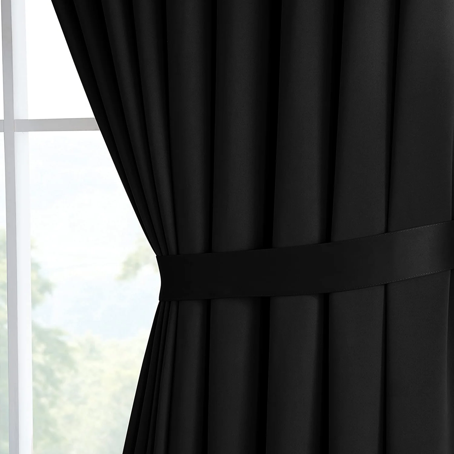 Plain Blackout Eyelet Curtains