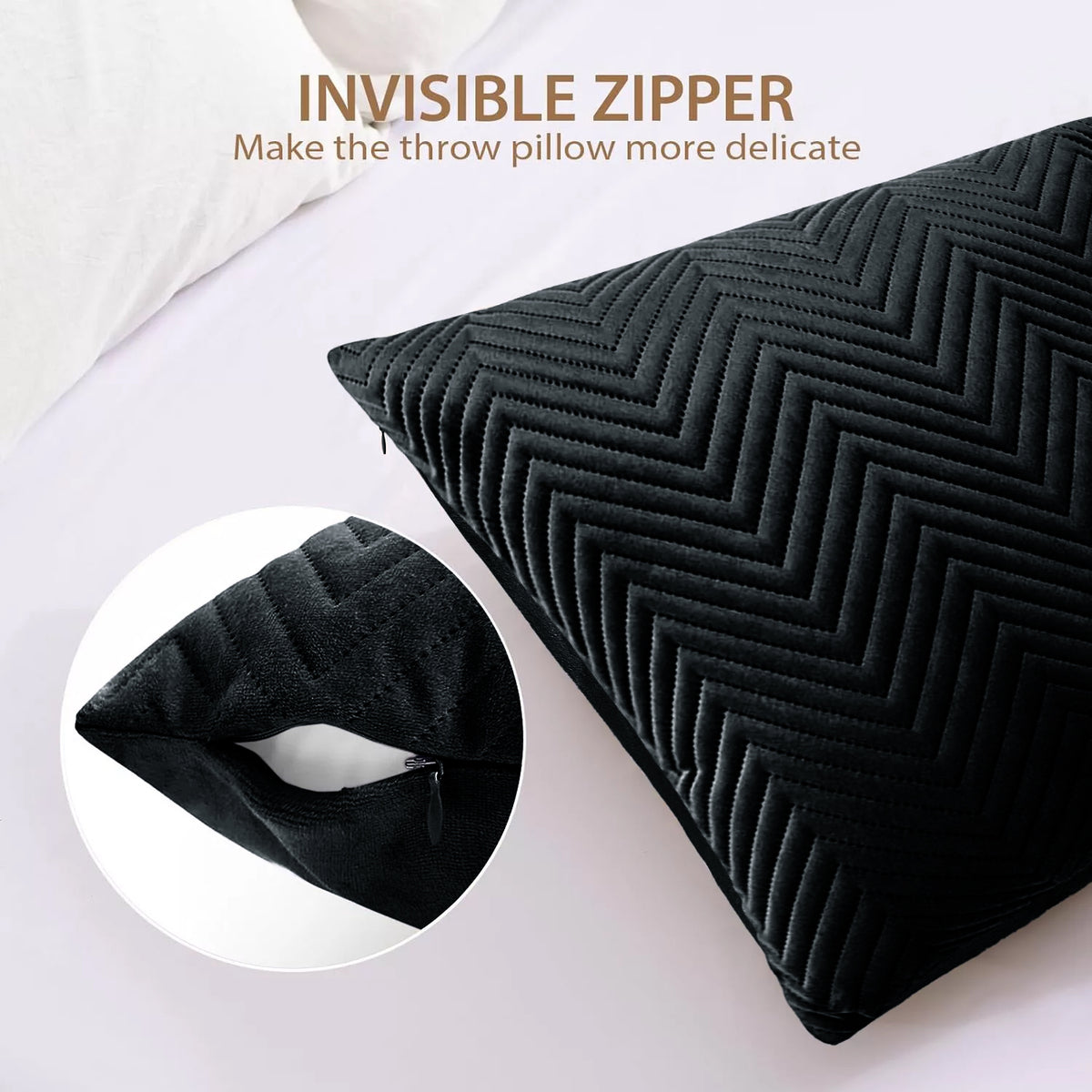 Pack Of 2 Quilted Embossed Cushion Covers