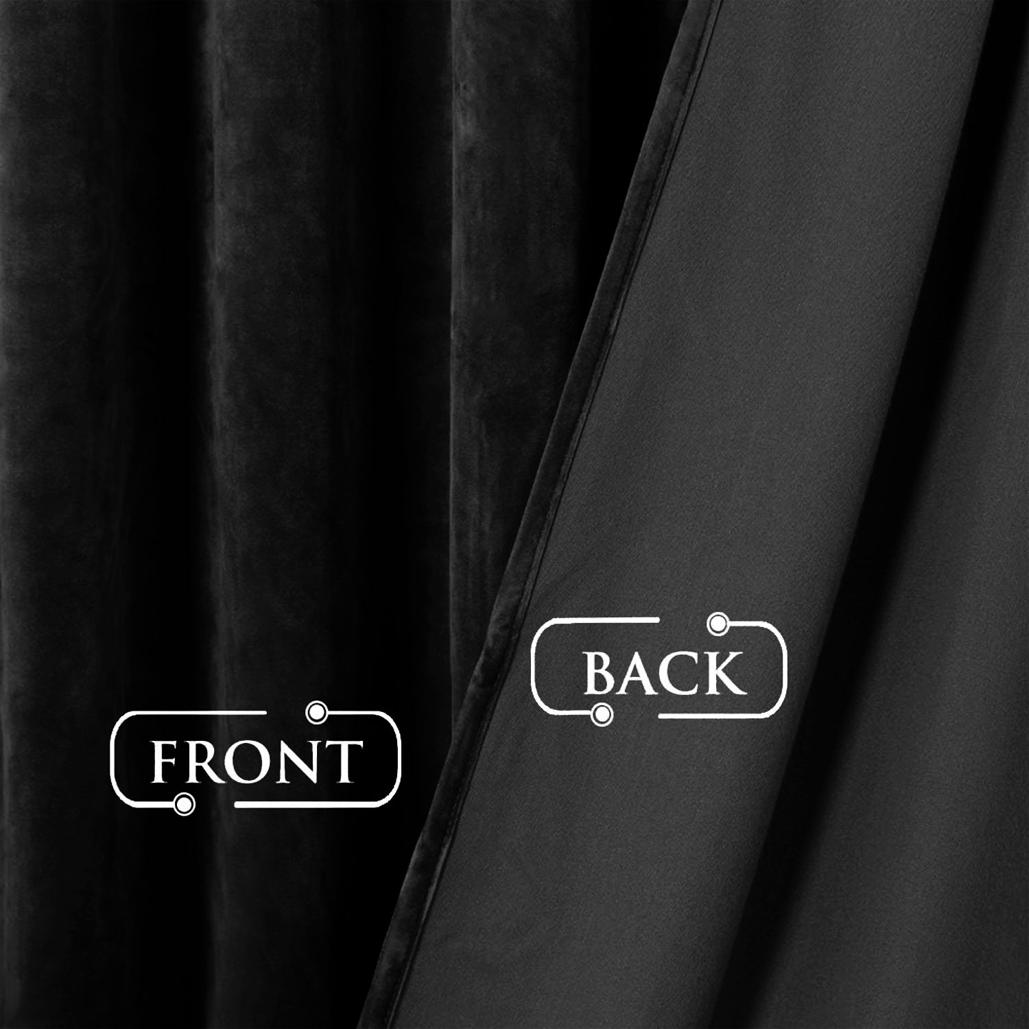 Velvet Eyelet Curtains Ready Made