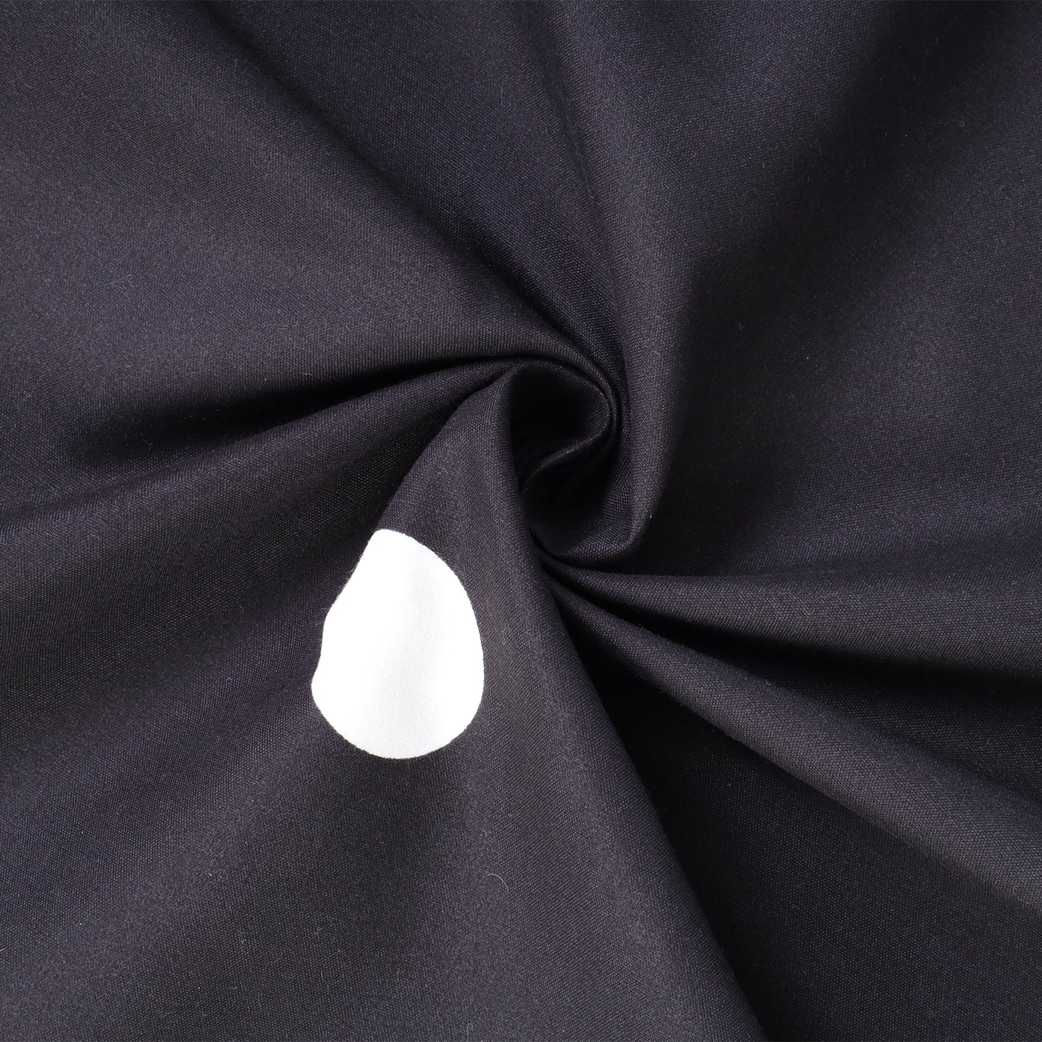 Polka Dot Printed Duvet Cover Set White & Black