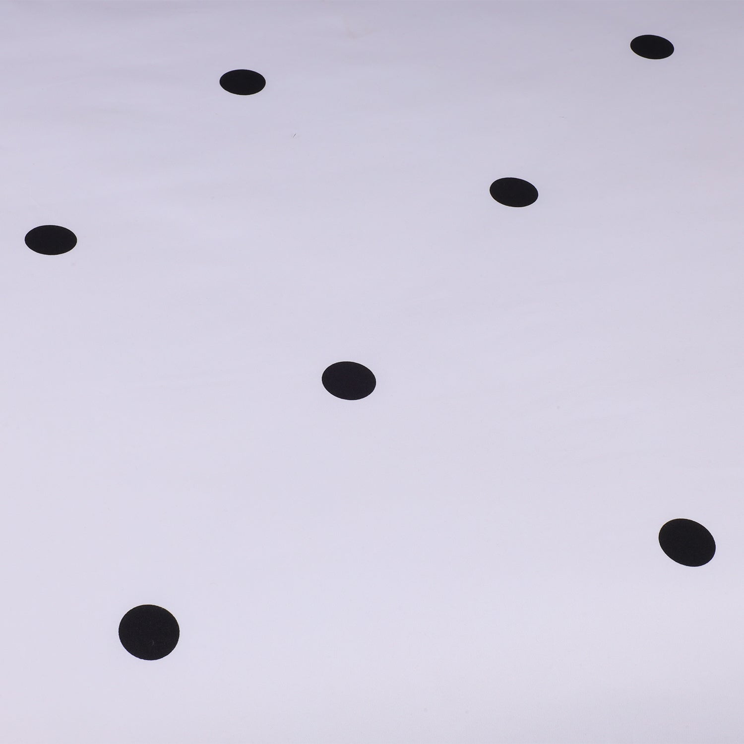 Polka Dot Printed Duvet Cover Set White & Black