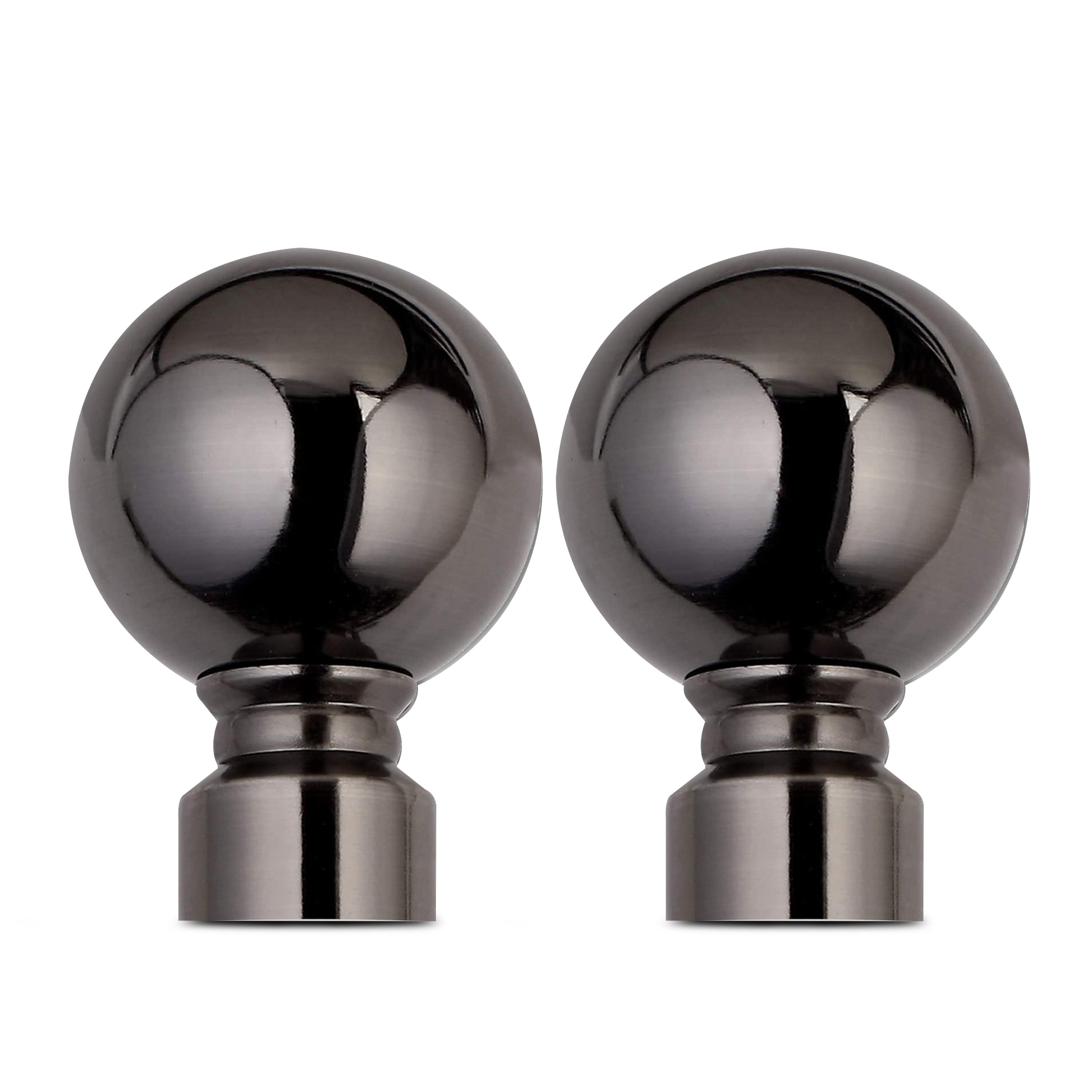 Extendable Curtain Poles & Holdbacks Adjustable Metal Curtain Pole Set