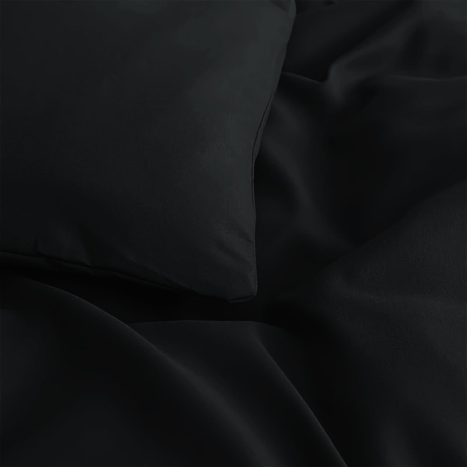 Plain Duvet Cover with Pillowcase Set