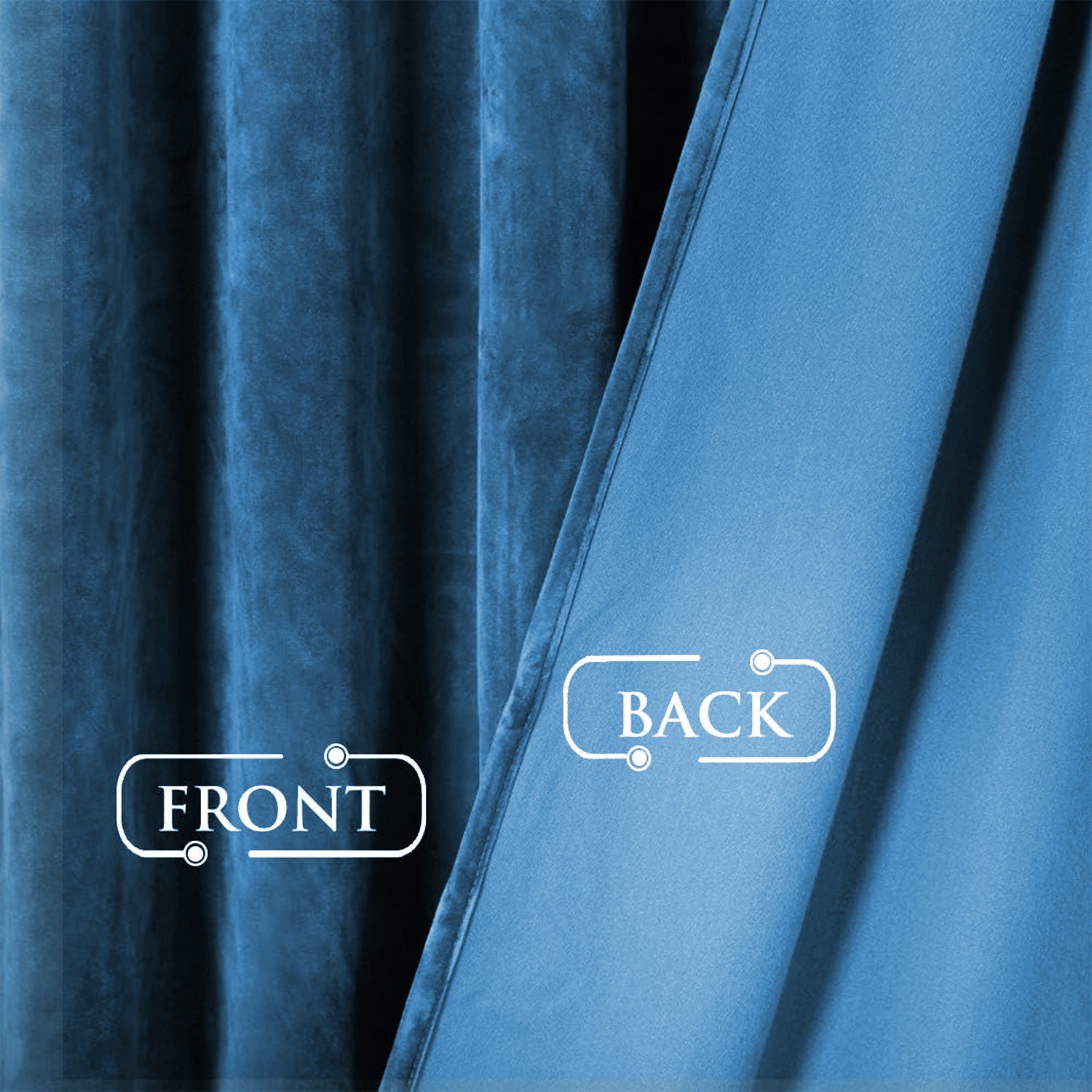 Velvet Eyelet Curtains Ready Made