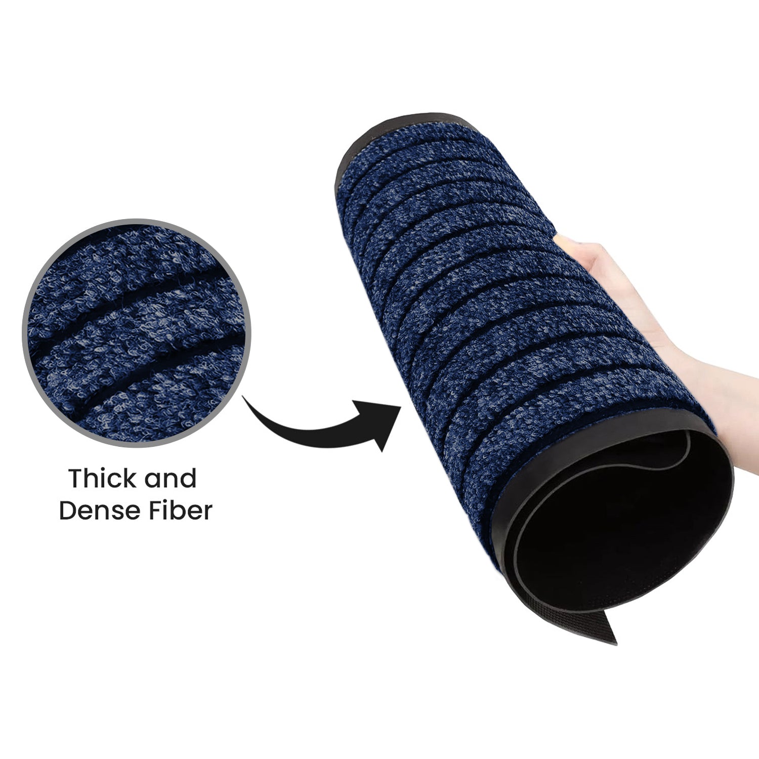 Heavy Duty Rubber Door Mat Non Slip Outdoor Indoor Entrance Mat