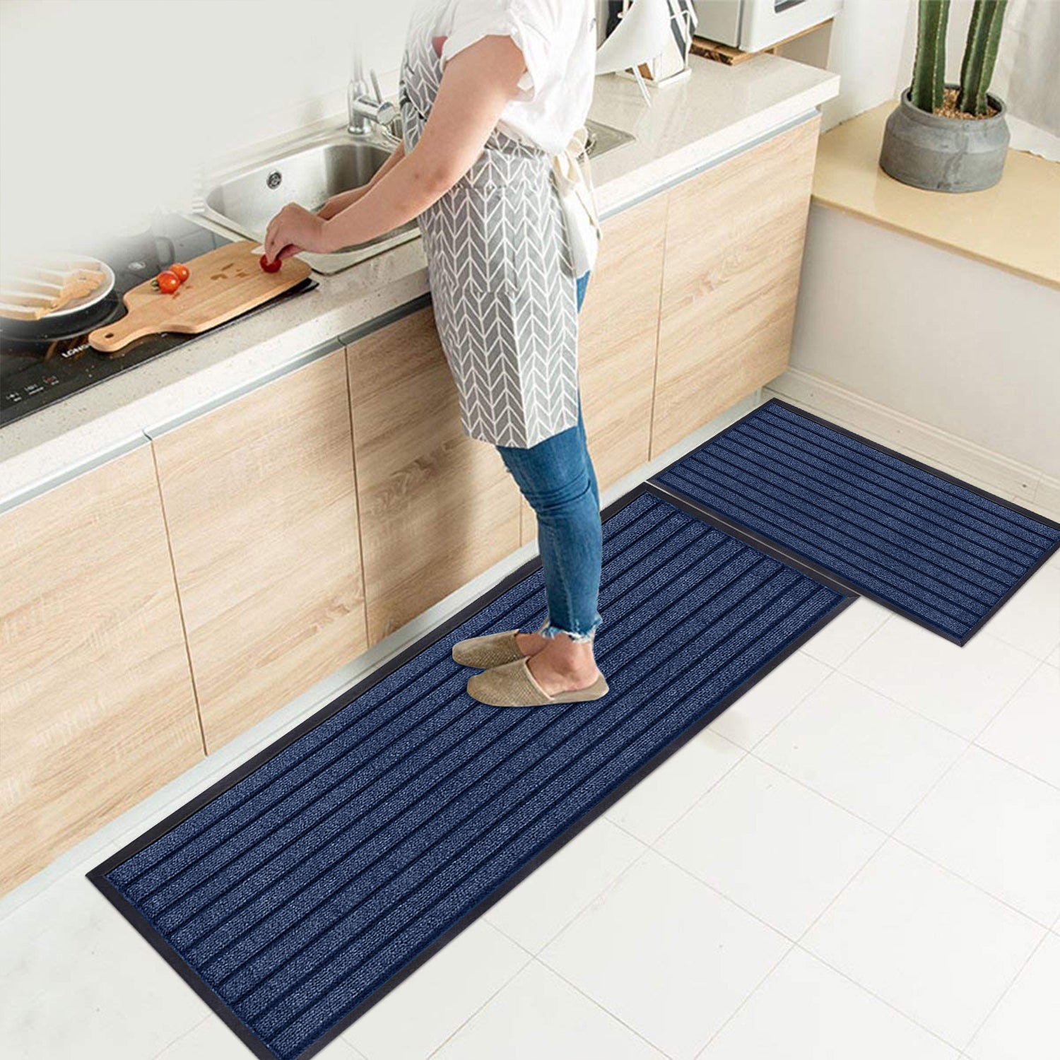 Heavy Duty Rubber Door Mat Non Slip Outdoor Indoor Entrance Mat