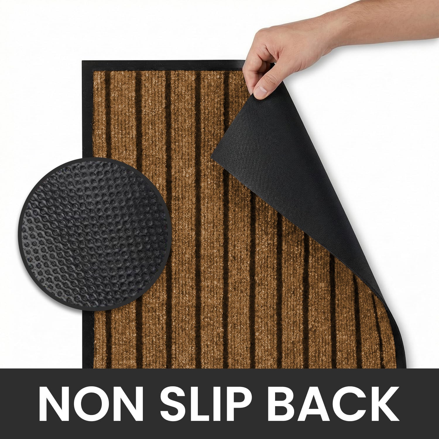 Heavy Duty Rubber Door Mat Non Slip Outdoor Indoor Entrance Mat