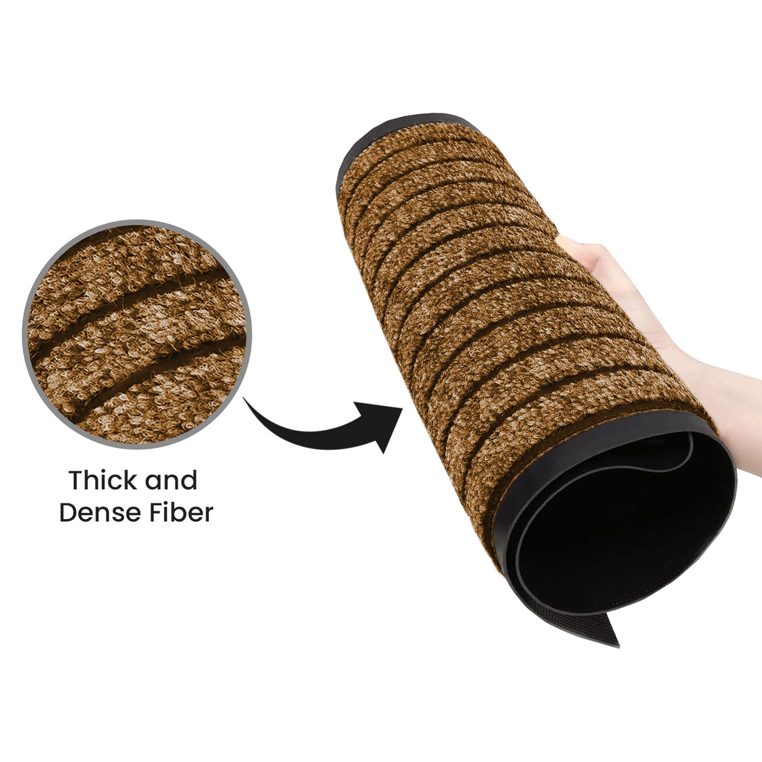 Heavy Duty Rubber Door Mat Non Slip Outdoor Indoor Entrance Mat