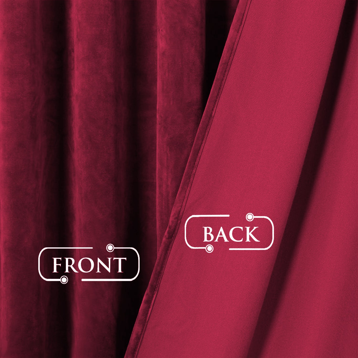 Velvet Eyelet Curtains Ready Made