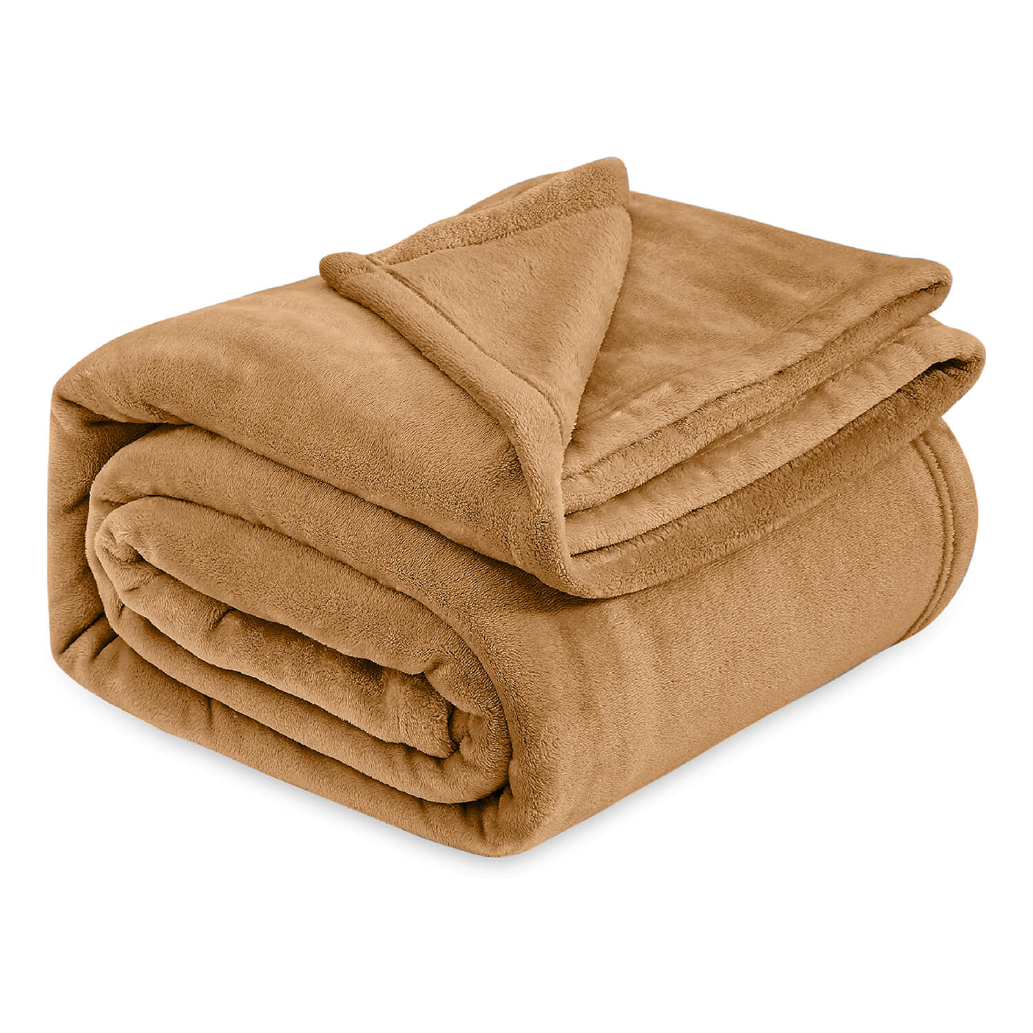Camel Fleece Throw Blanket