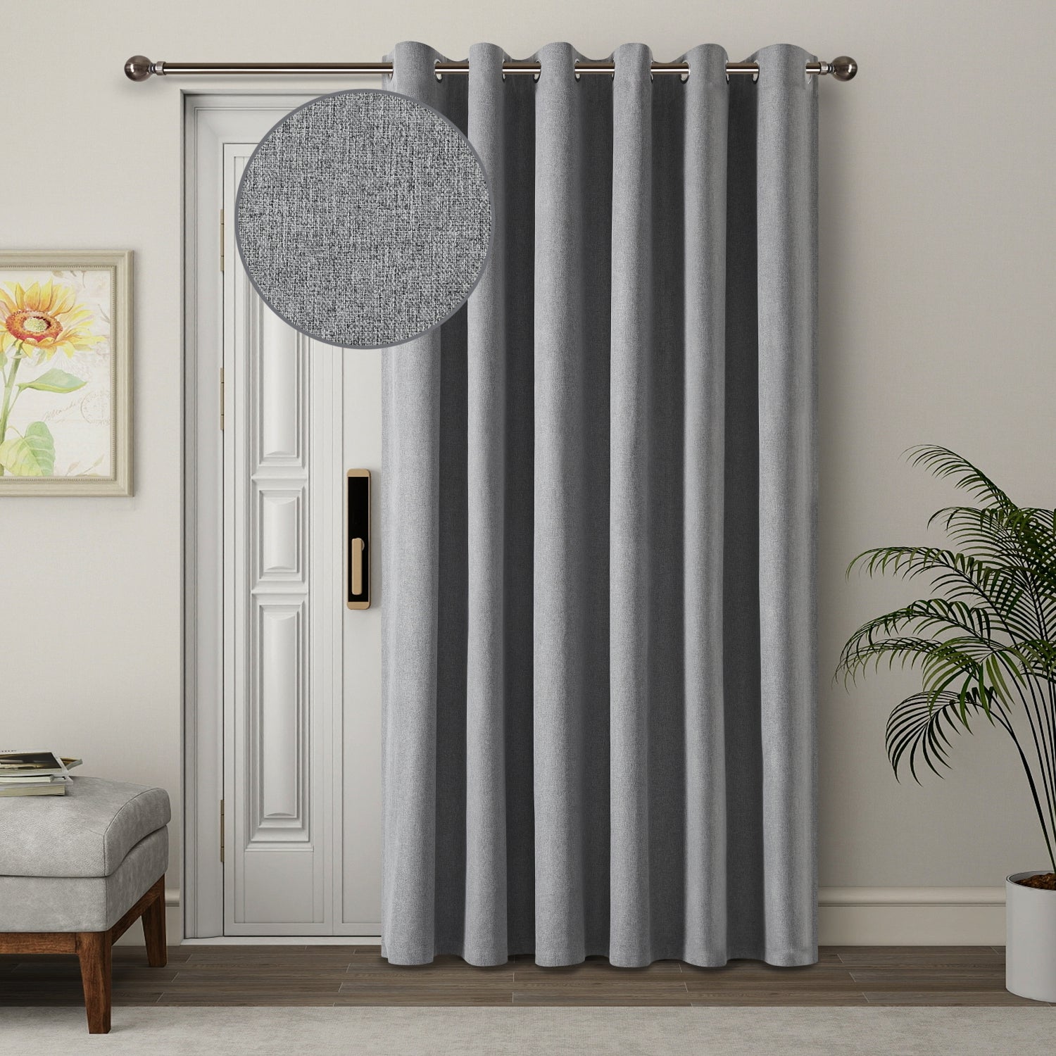 135 GSM Eyelet Ready Made Blackout Curtains For Living Room