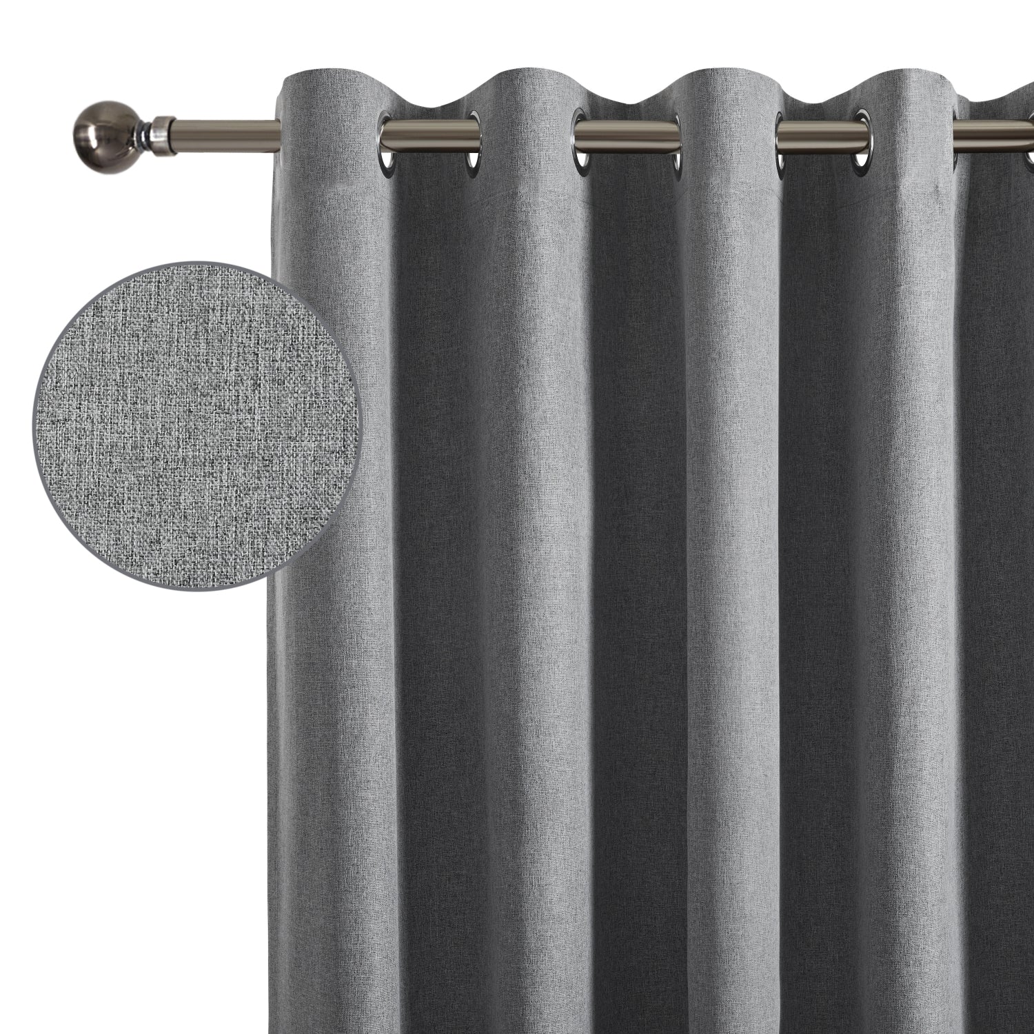 135 GSM Eyelet Ready Made Blackout Curtains For Living Room
