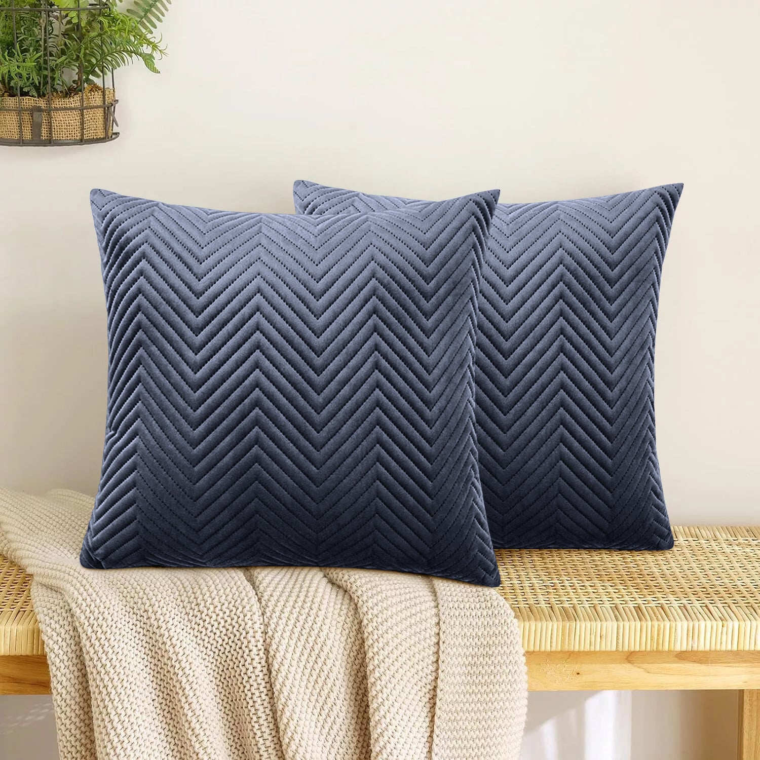charcoal embossed cushion covers