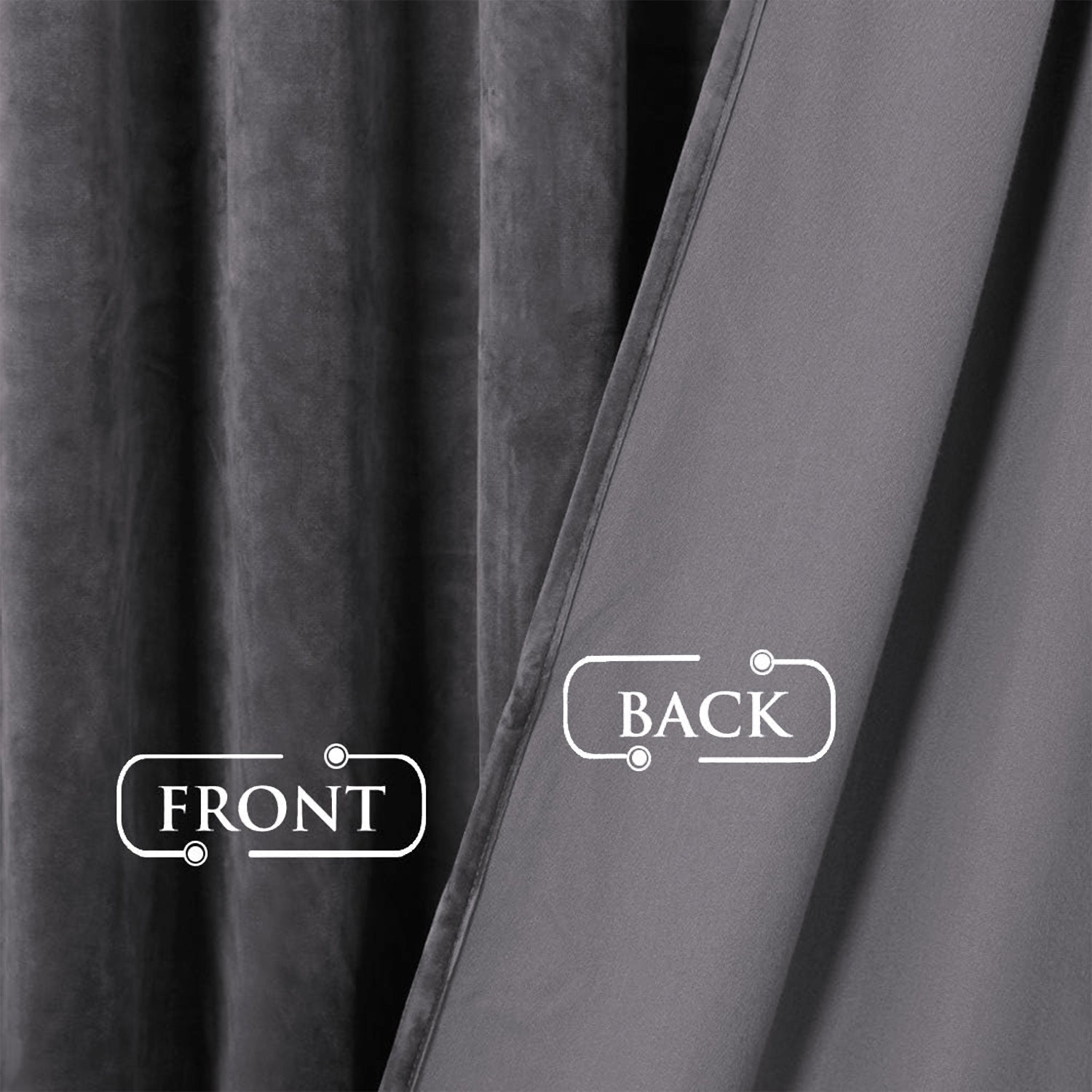 Velvet Eyelet Curtains Ready Made