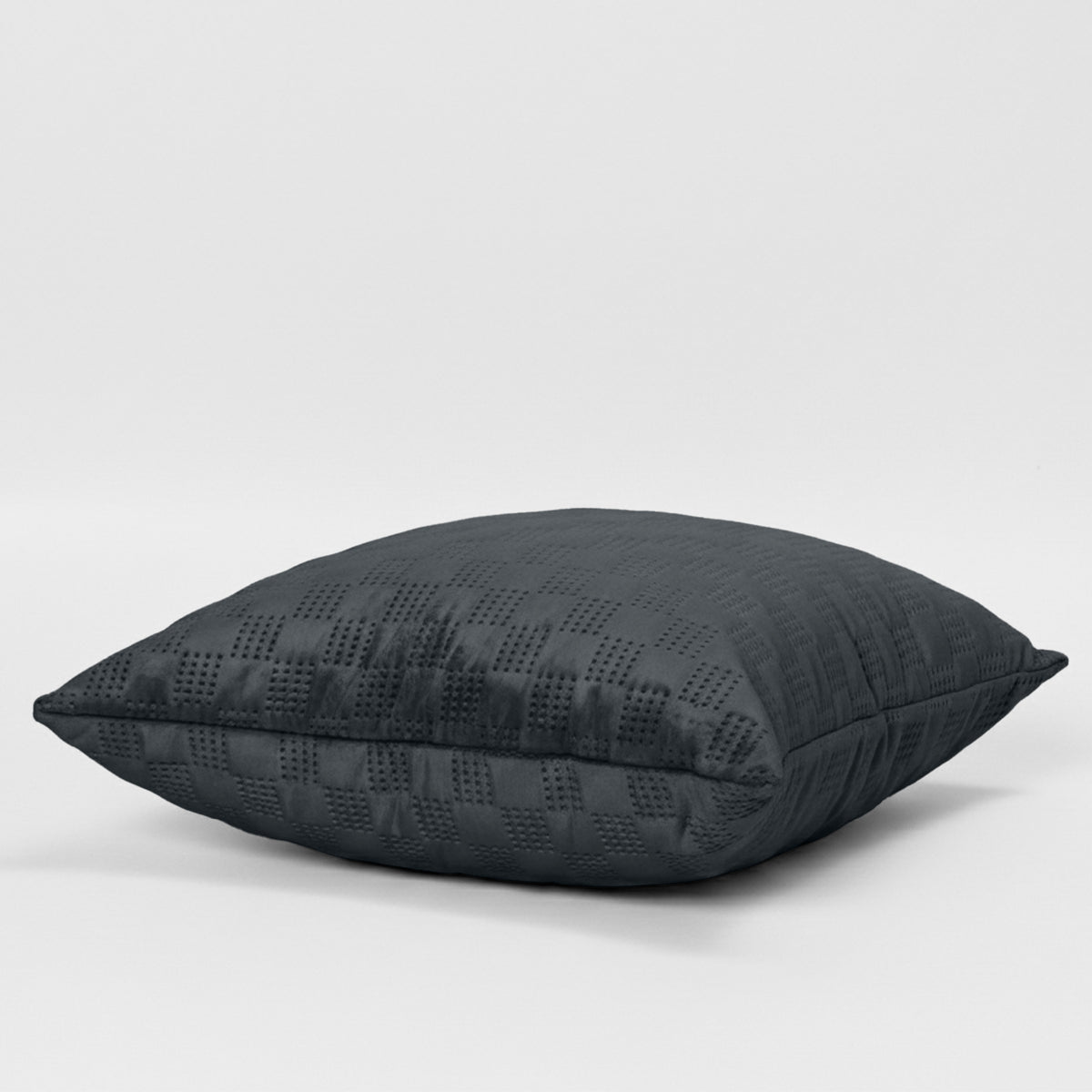 Checked Pattern Velvet Cushion Covers Pack Of 2