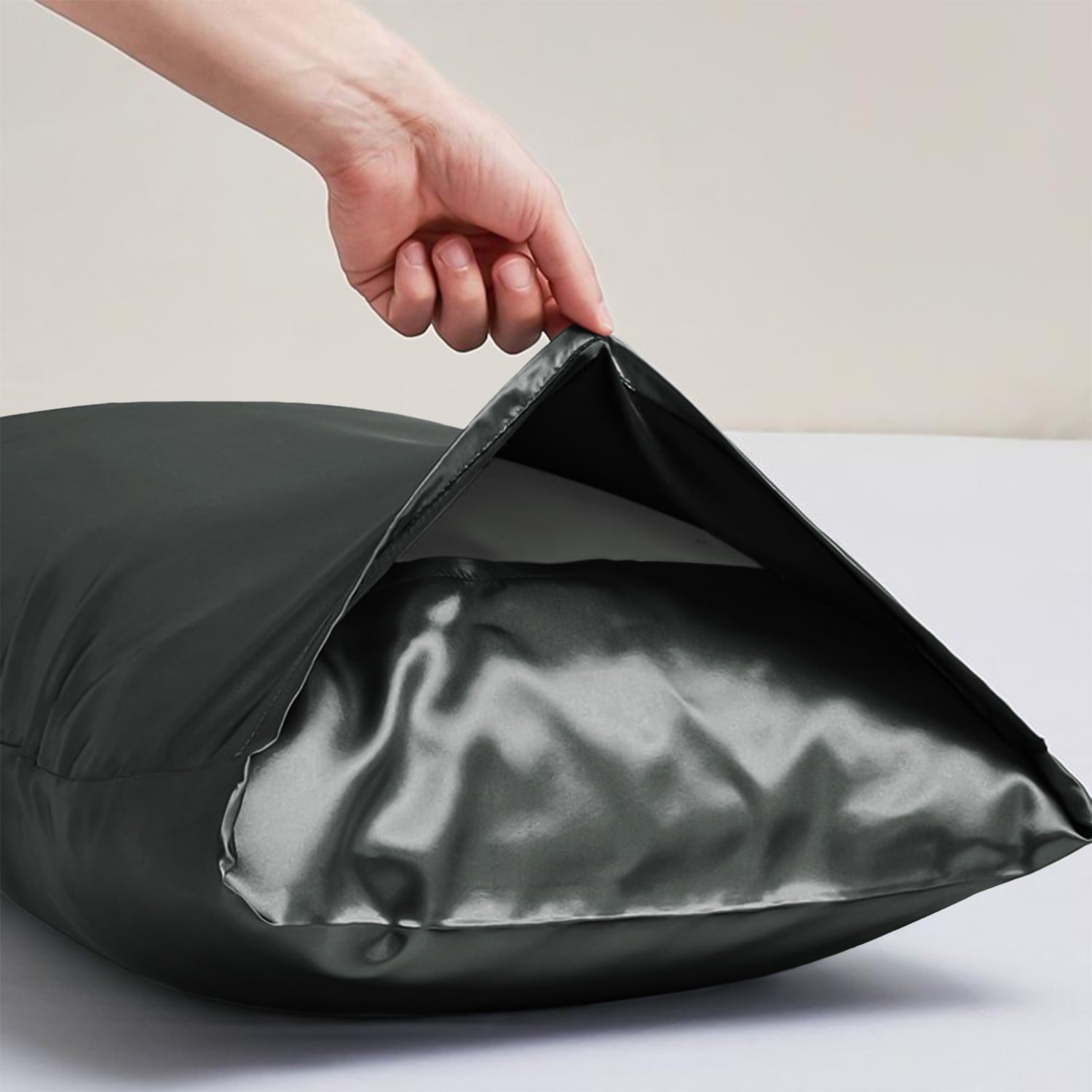 Satin Silk Pillowcases Pair