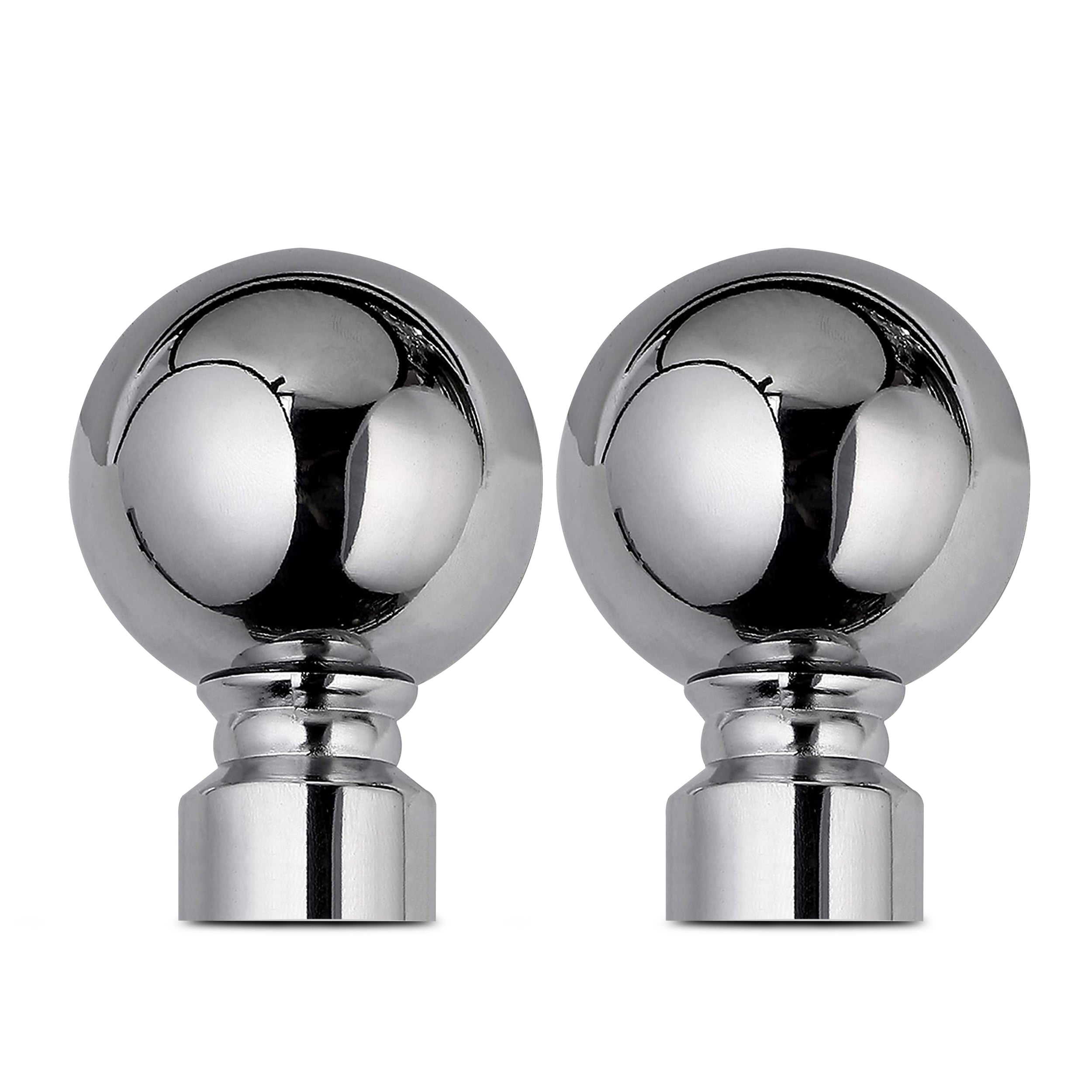 Extendable Curtain Poles & Holdbacks Adjustable Metal Curtain Pole Set
