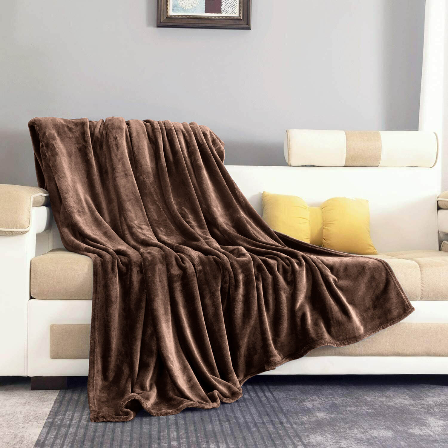 Coffee Single bed throw