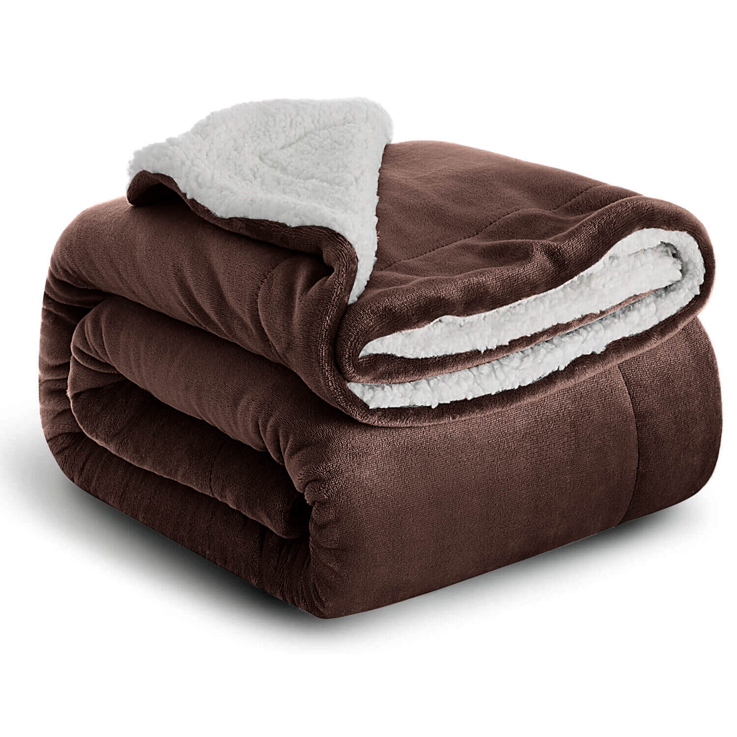 Coffee Sherpa Throw Blanket