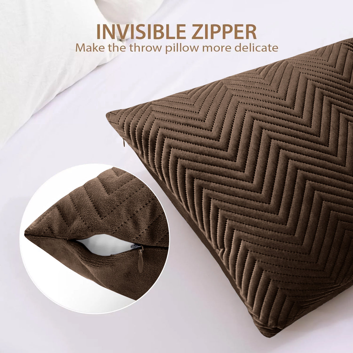 Pack Of 2 Quilted Embossed Cushion Covers