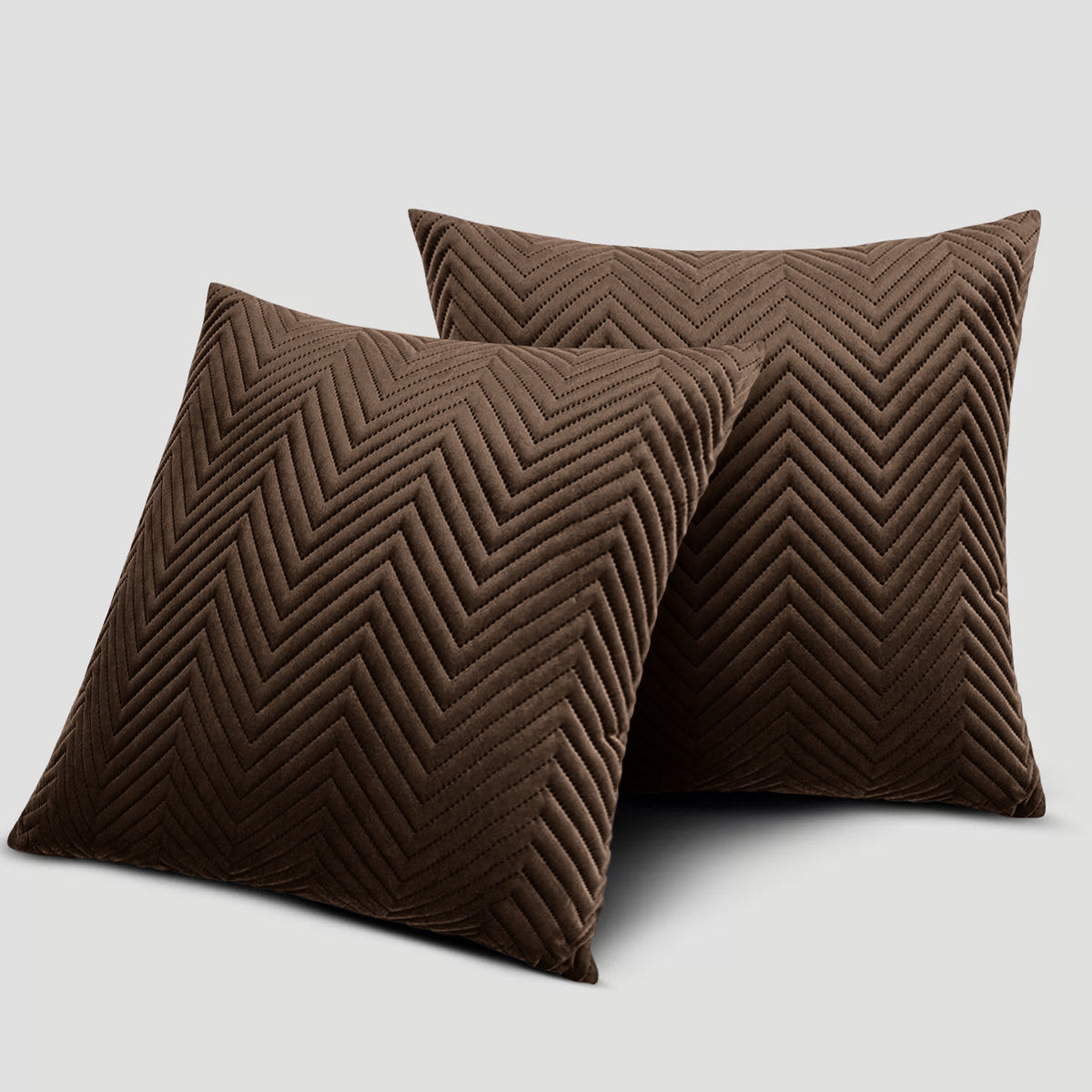 Pack Of 2 Quilted Embossed Cushion Covers