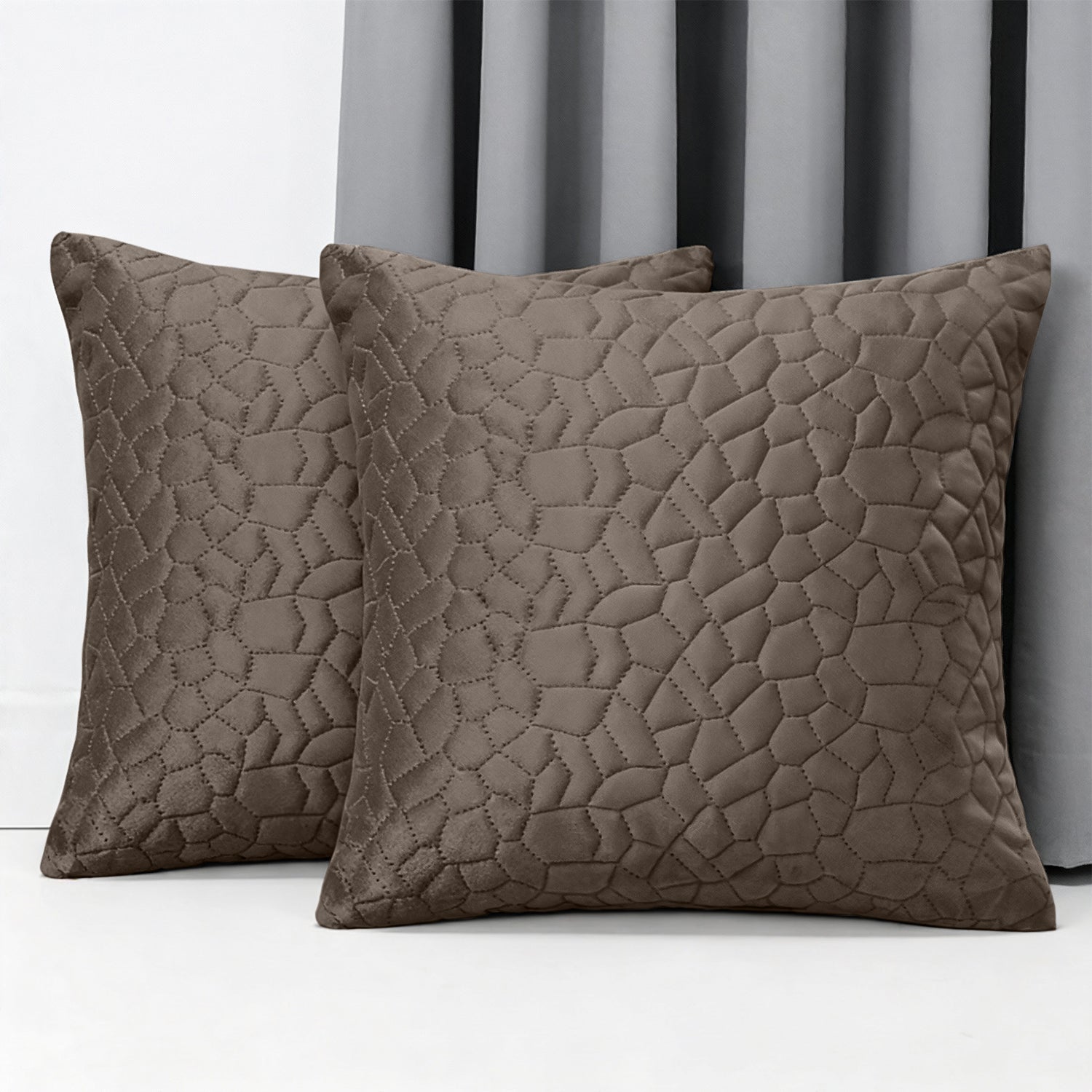 Luxury Velvet Cushion Cover with Pebble Embossed Texture – Pack Of 2