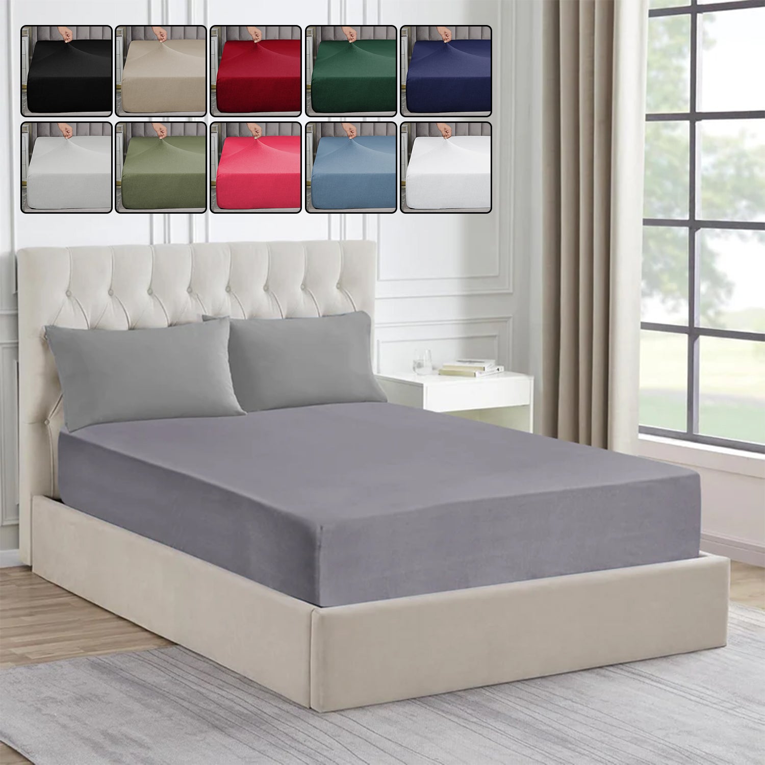Jersey Cotton Fitted Sheets 25cm