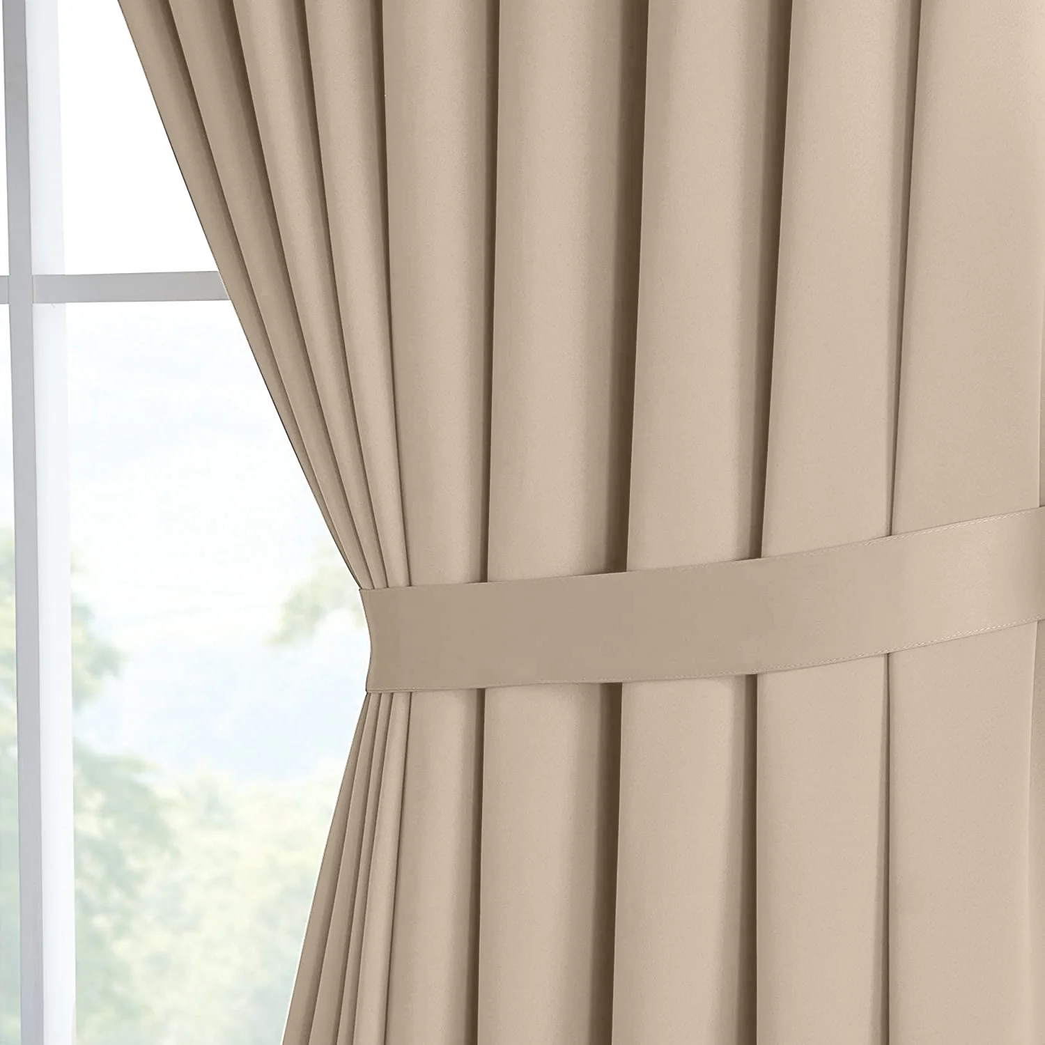 Plain Blackout Eyelet Curtains