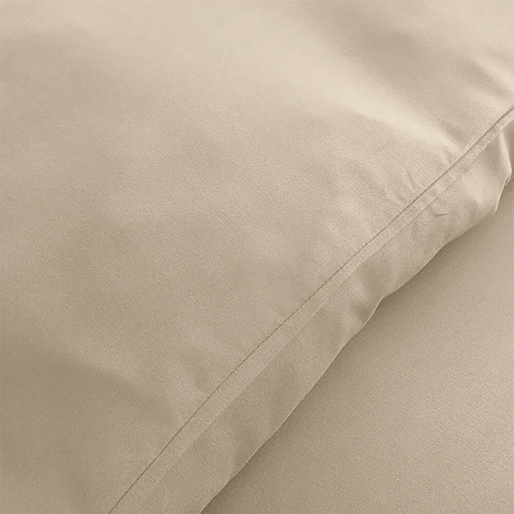 Plain Duvet Cover with Pillowcases Set