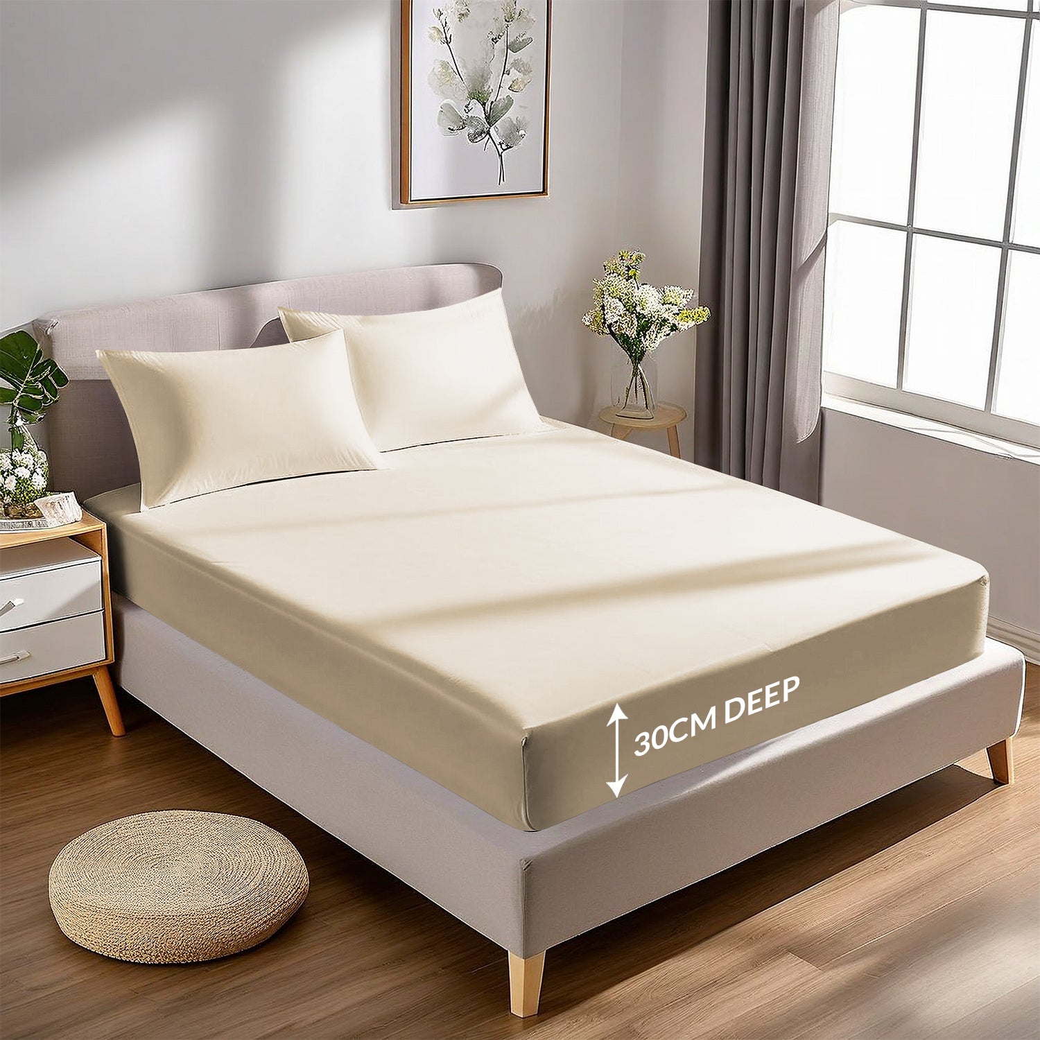 Extra Deep Fitted Sheets 25CM, 30CM & 40CM