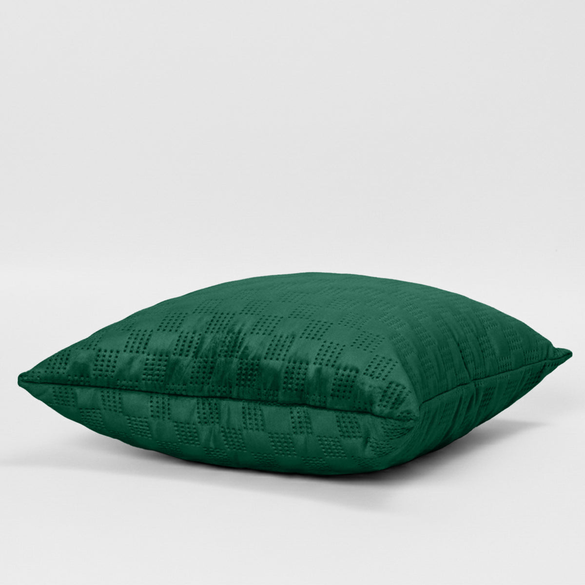 Checked Pattern Velvet Cushion Covers Pack Of 2