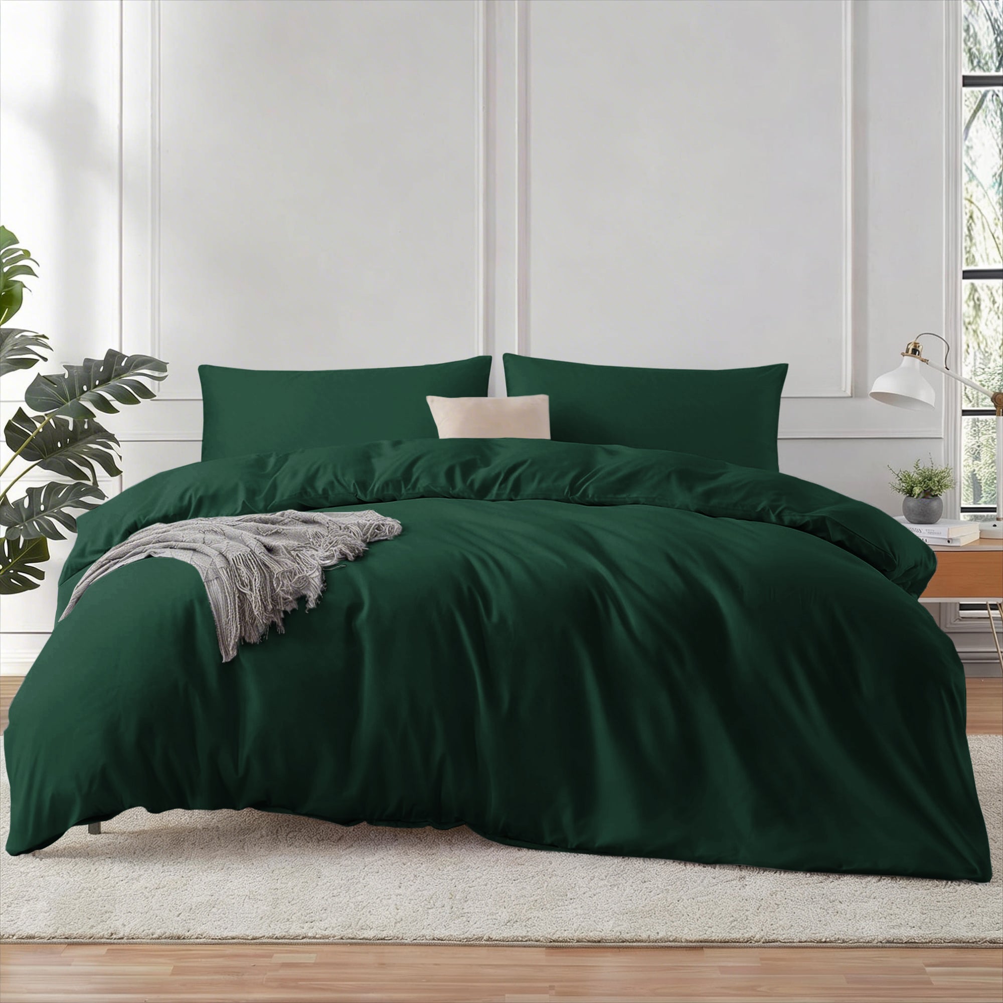 4 Piece Bedding Set Duvet Cover, Pillowcases & Fitted Sheet