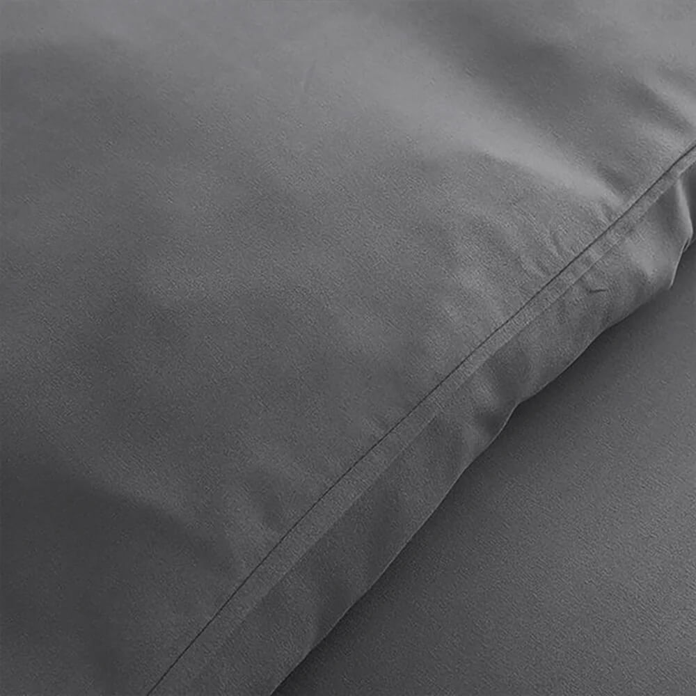 Plain Duvet Cover with Pillowcases Set