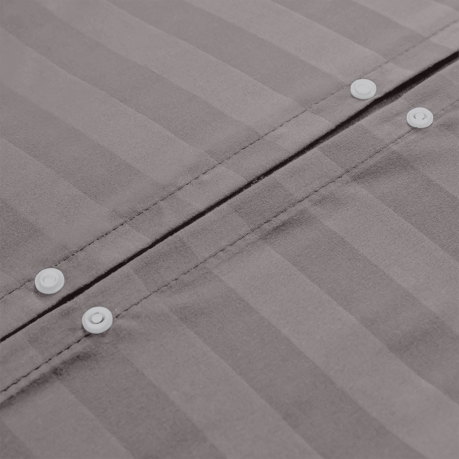 4 Piece Stripe Bedding Set - Duvet Cover, Pillowcases & Fitted Sheet