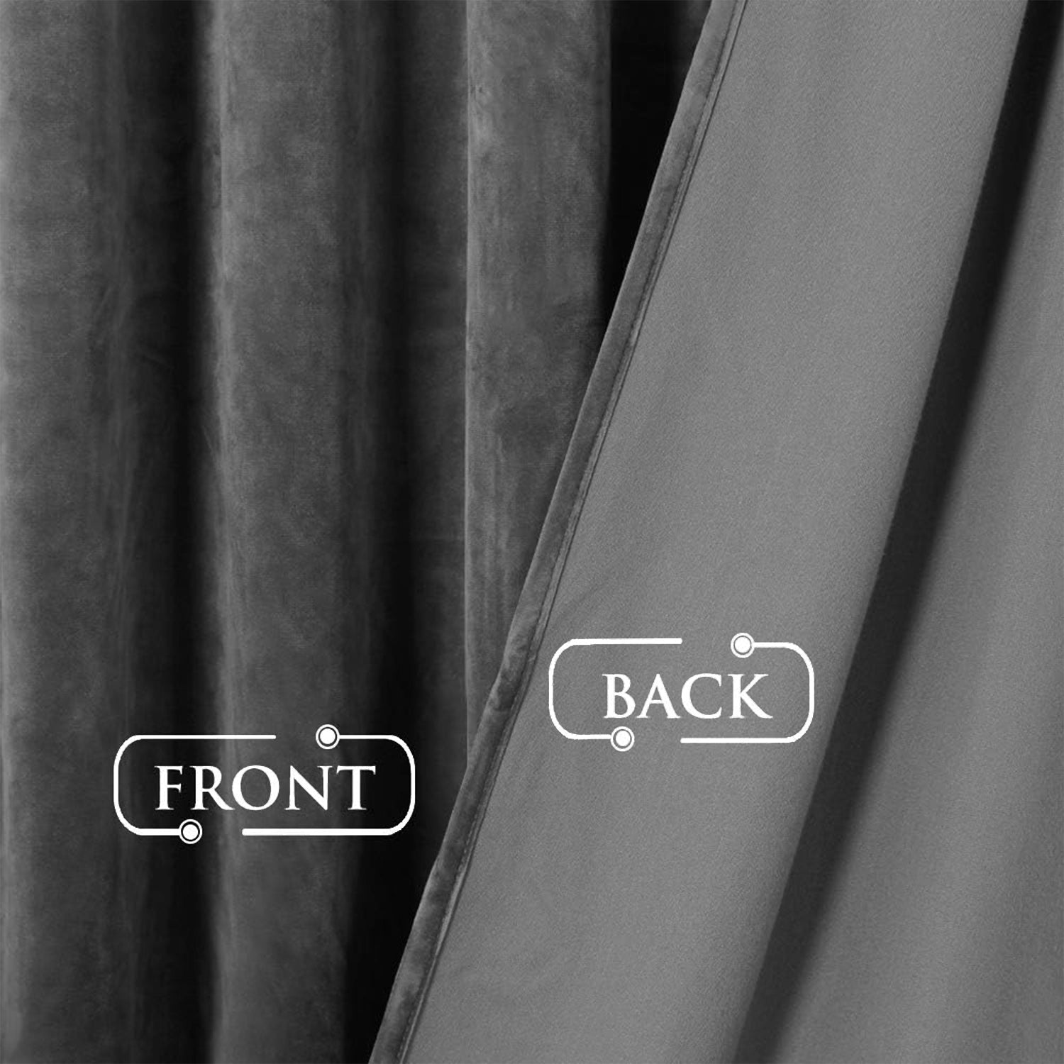 Velvet Eyelet Curtains Ready Made