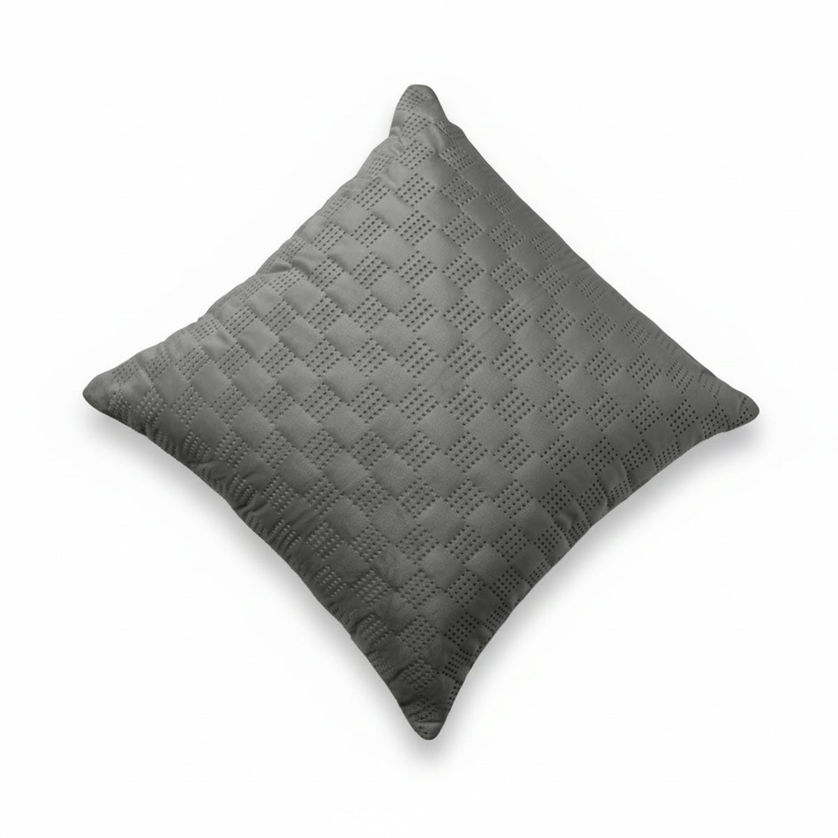 Checked Pattern Velvet Cushion Covers Pack Of 2