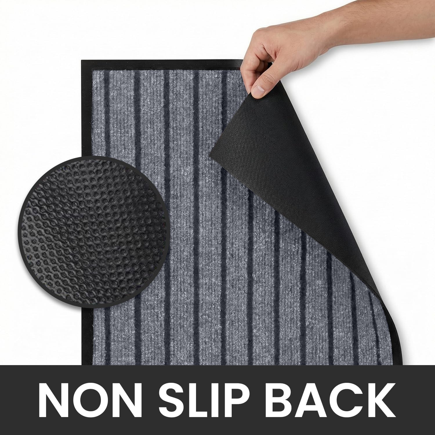 Heavy Duty Rubber Door Mat Non Slip Outdoor Indoor Entrance Mat