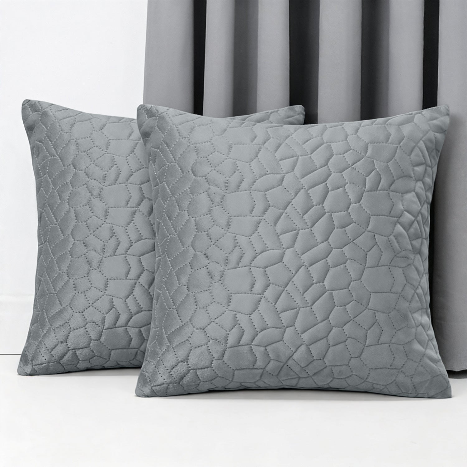 Luxury Velvet Cushion Cover with Pebble Embossed Texture – Pack Of 2