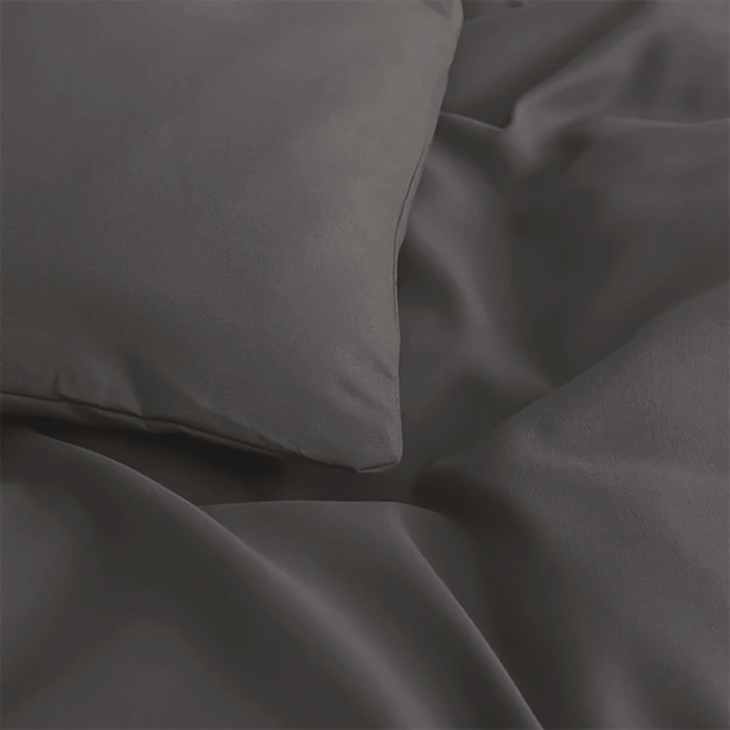 Plain Duvet Cover with Pillowcase Set