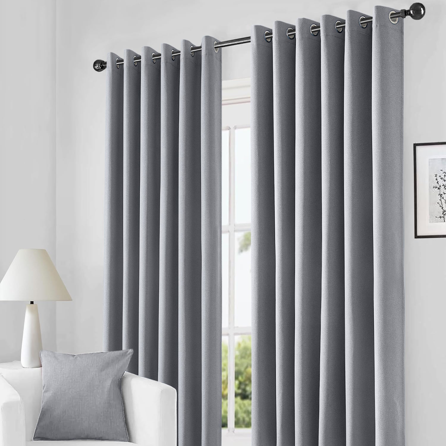 Ready Made 100% Blackout Linen Curtains